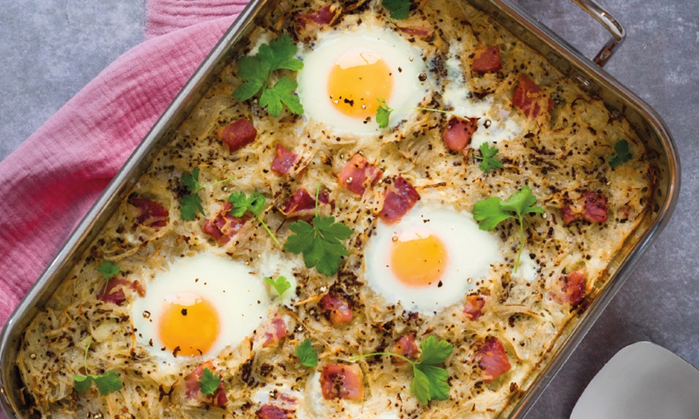 Recipe Egg and Gammon Brunch Tray Bake Latest News and Reviews