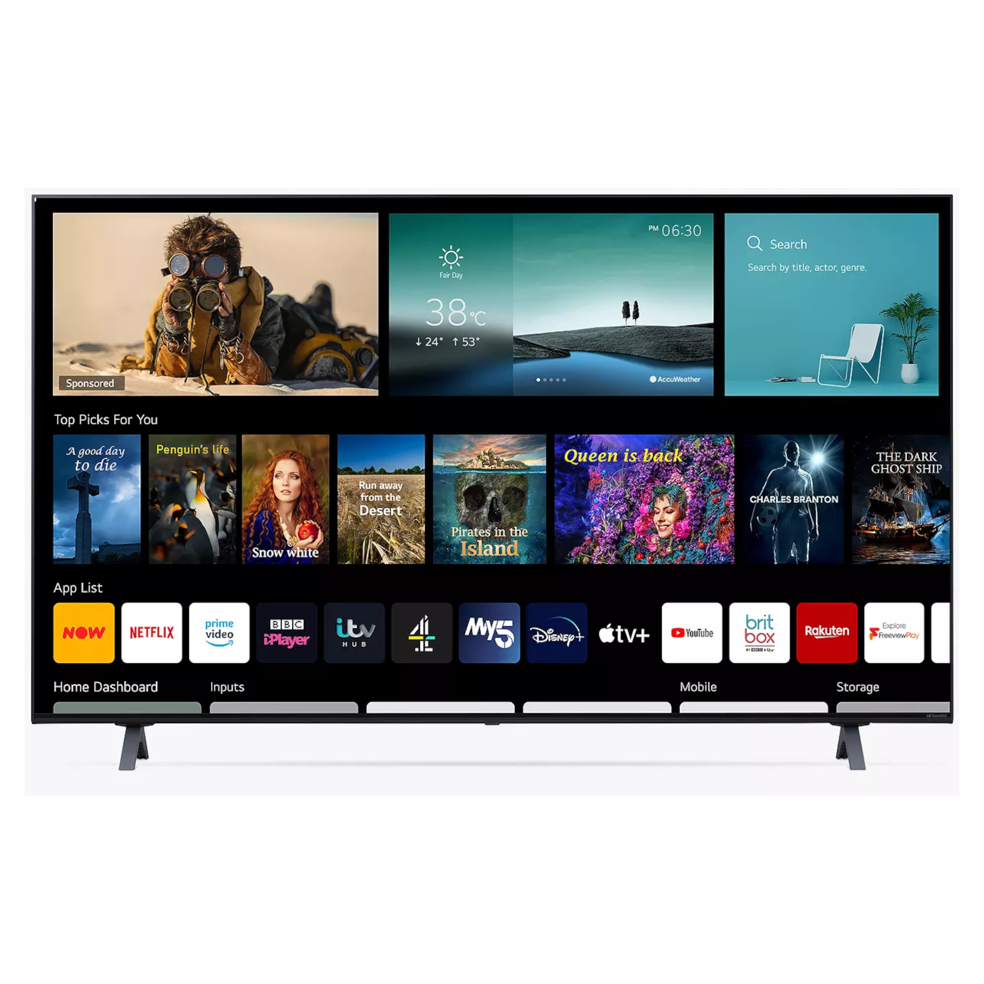 LG 65NANO756PA 65" NanoCell HDR Smart 4K Ultra HD TV | Hughes Trade