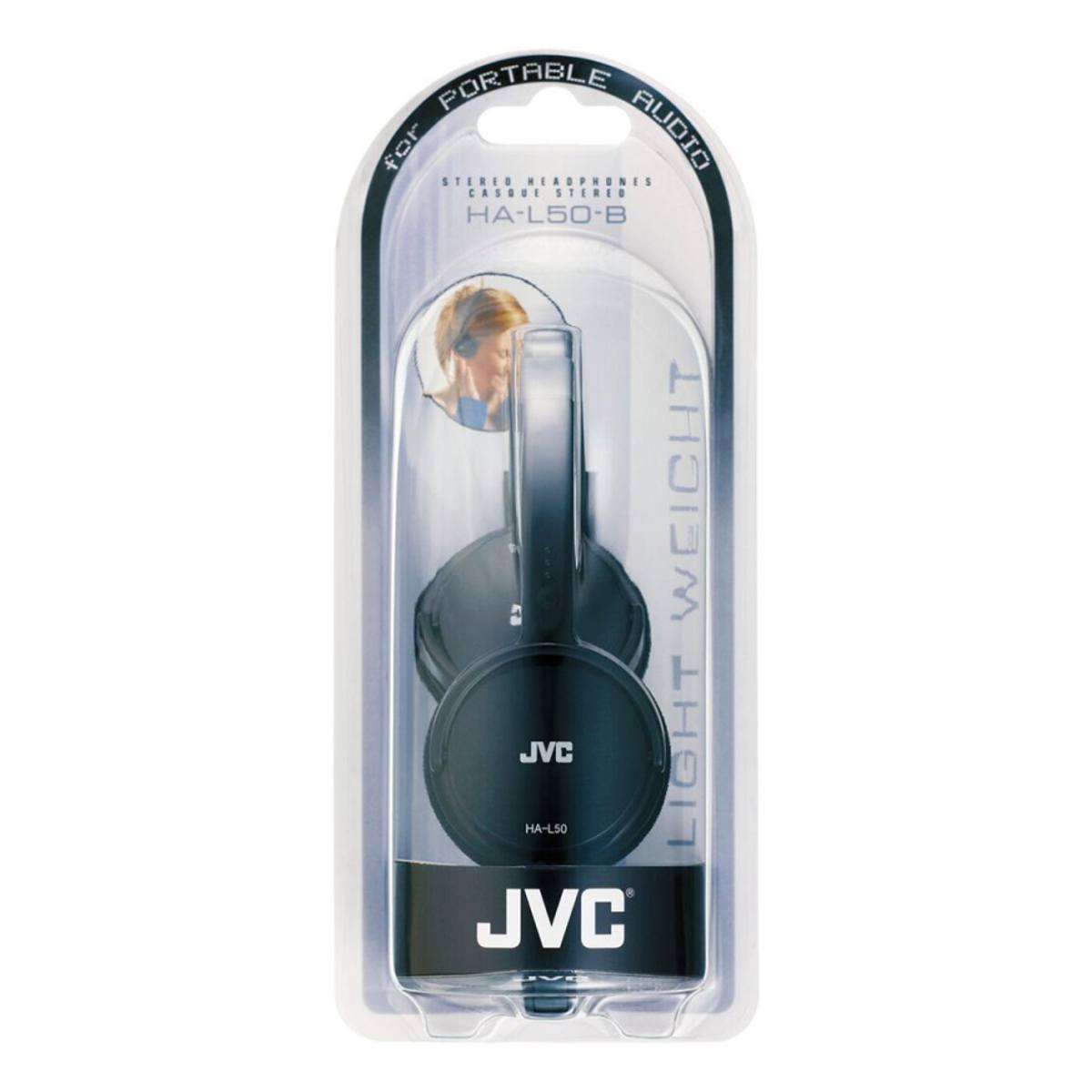 JVC HAL50B Lightweight OnEar Headphones Hughes Trade