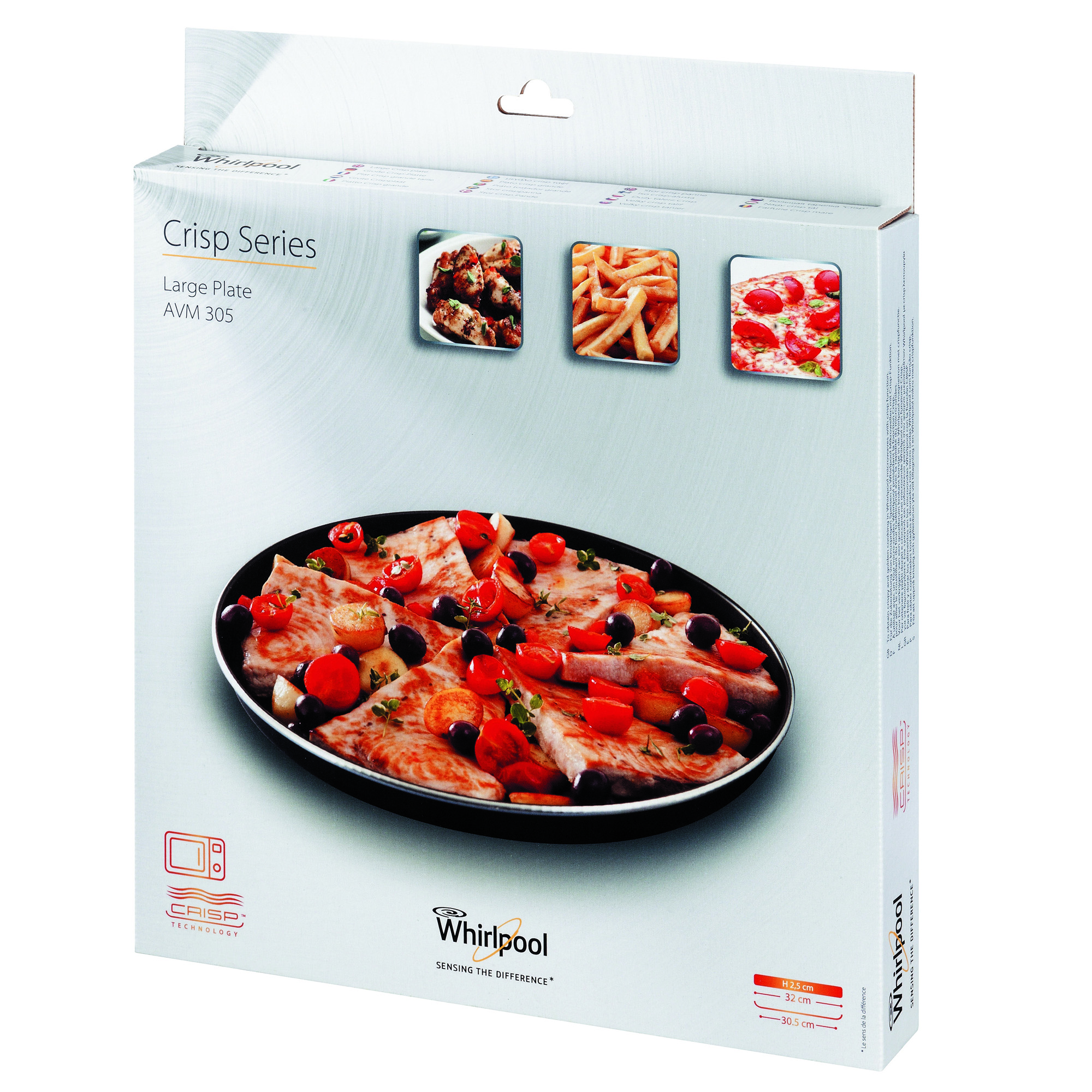 WPRO C00322872 Microwave Large Crisp Plate 30.5cm Wide Hughes Trade