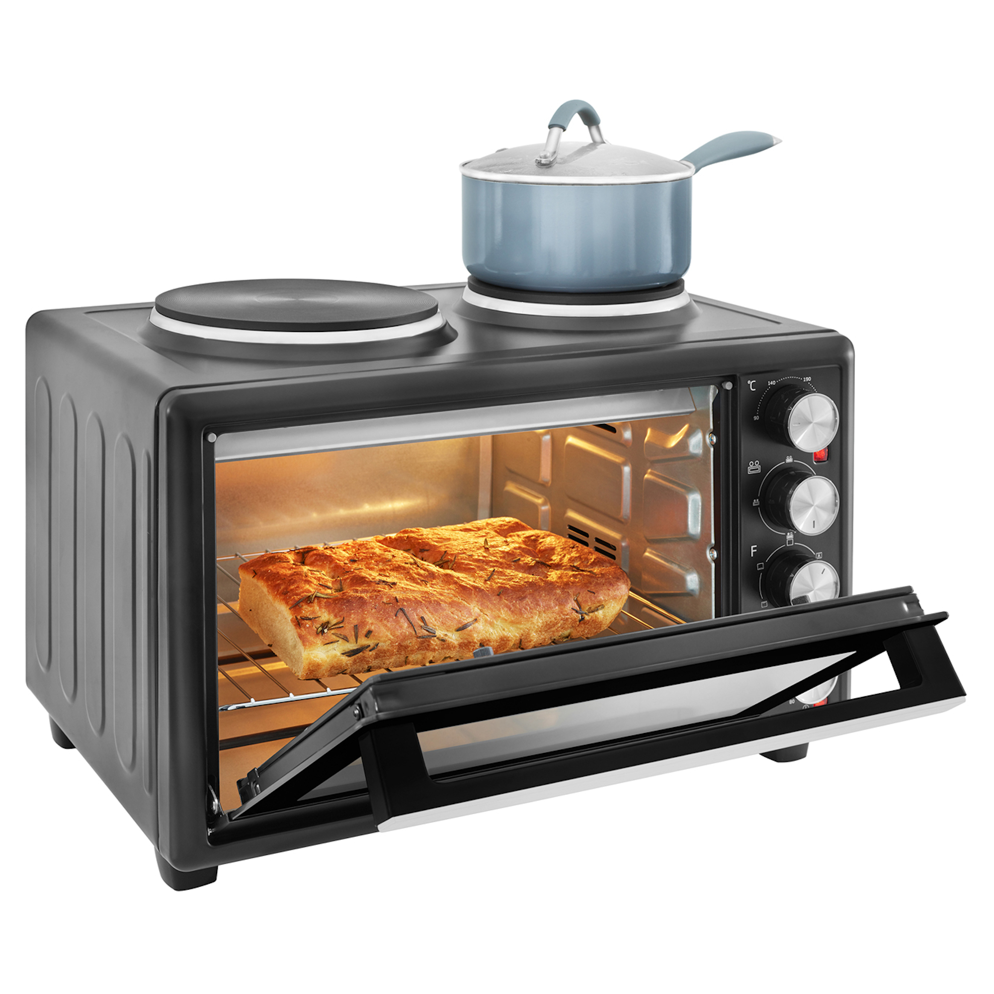 Beko MSH28B Mini Oven with Double Hob Hughes Trade