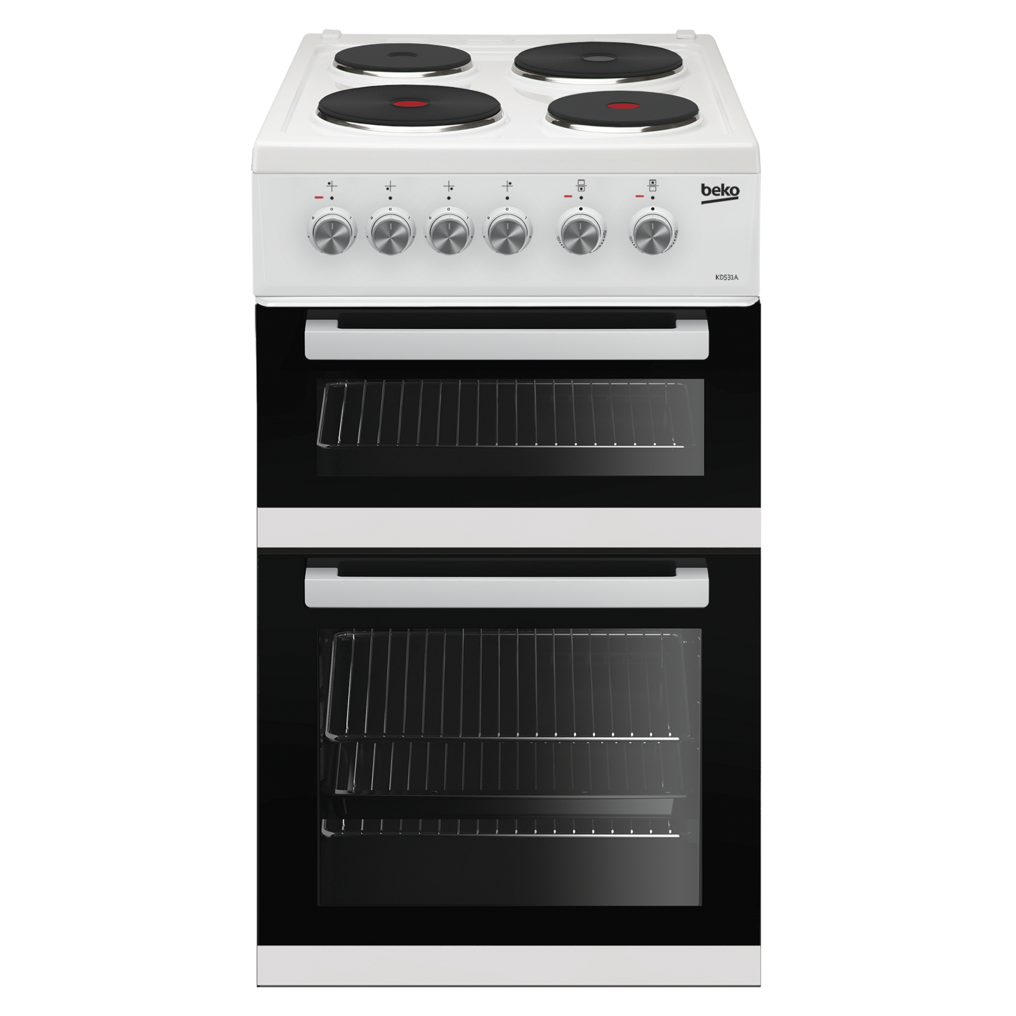 Beko KD531AW Freestanding 50cm Electric Single Oven Cooker Hughes Trade