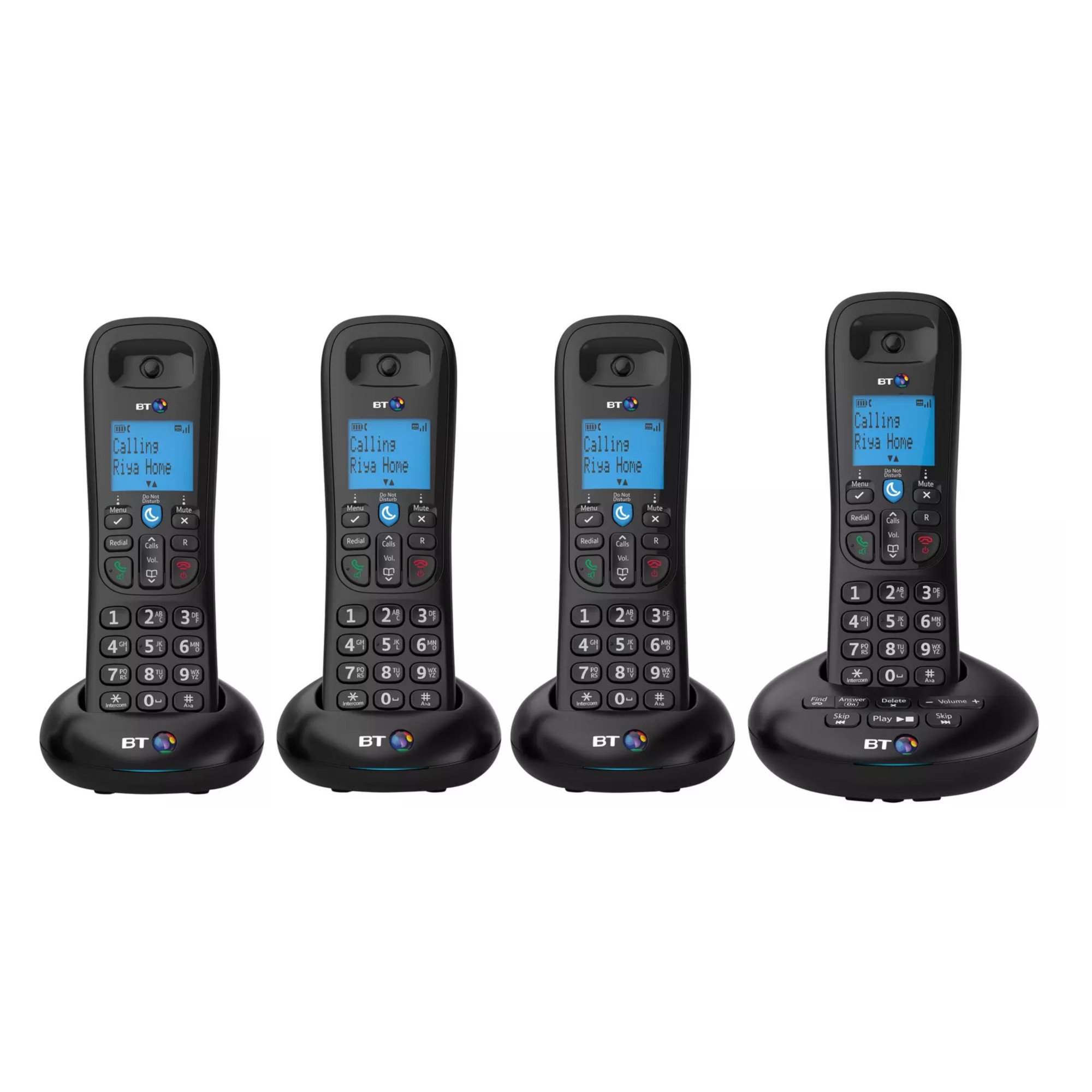 BT 3570QUAD 4 Handset Cordless Phone with Answerphone Hughes Trade
