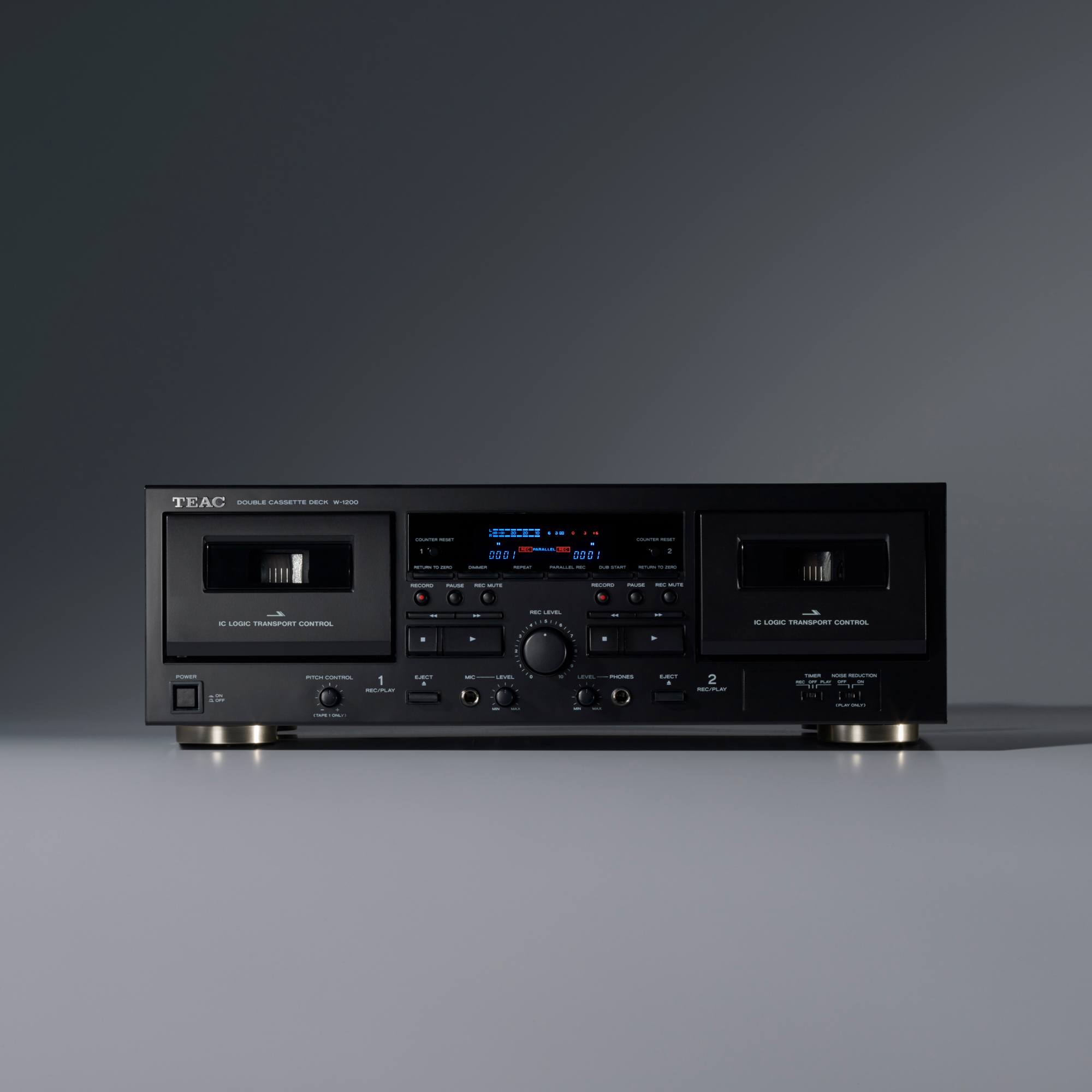 Teac W1200 Twin Cassette Deck with 22W Power Hughes Trade