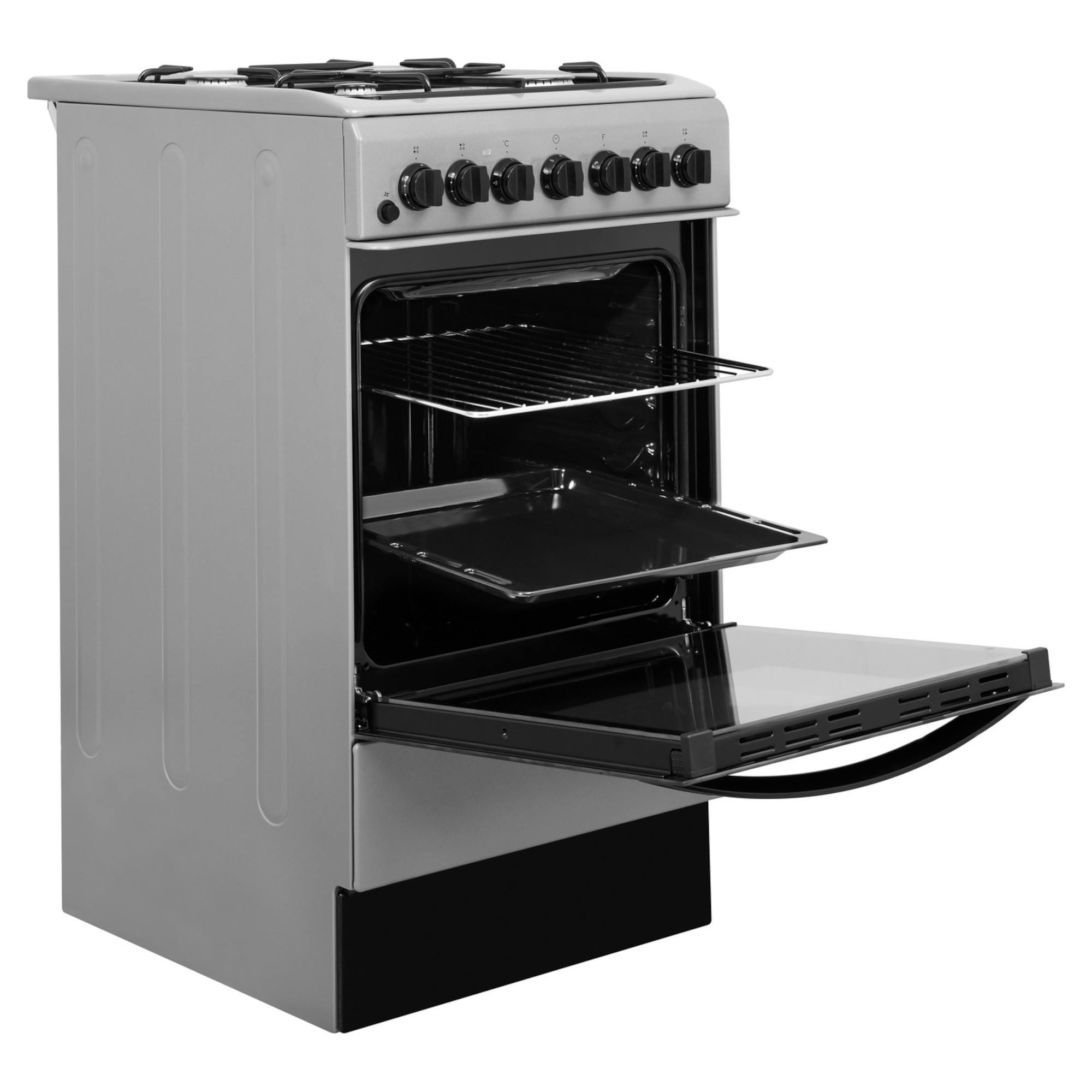 Indesit IS5G4PHSS 50cm Freestanding Dual Fuel Cooker Hughes