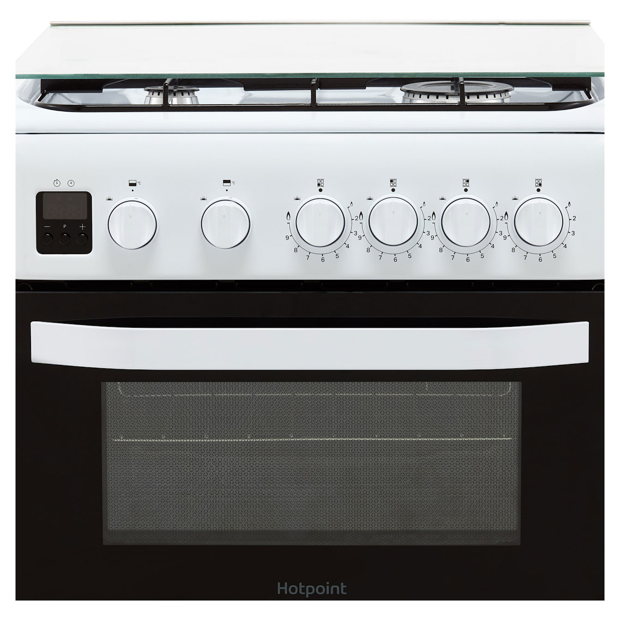 Hotpoint HD5G00CCW 500mm Twin Cavity Oven Gas Cooker Hughes