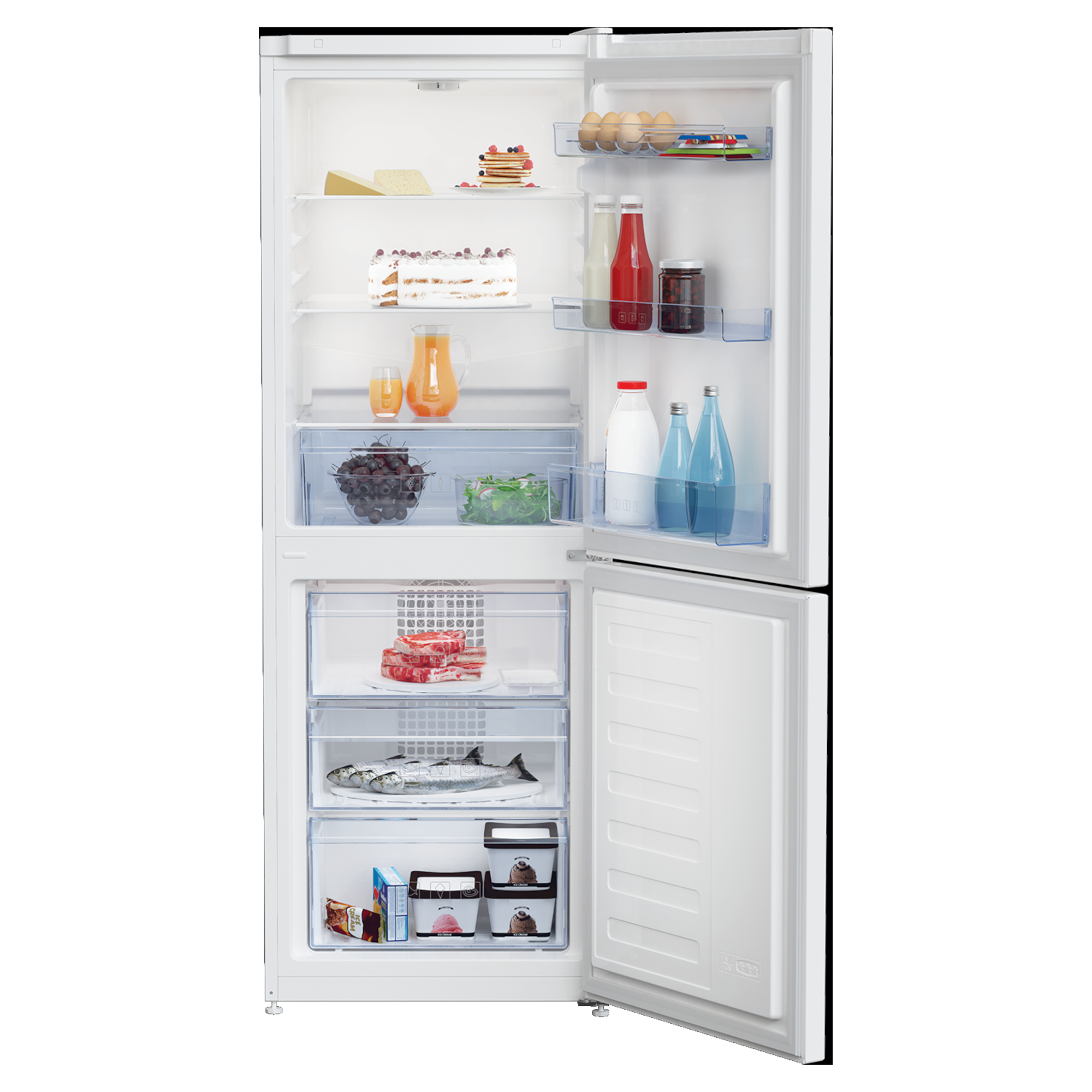 Rent the Beko CFG3552W 213L Freestanding Frost Free Fridge Freezer
