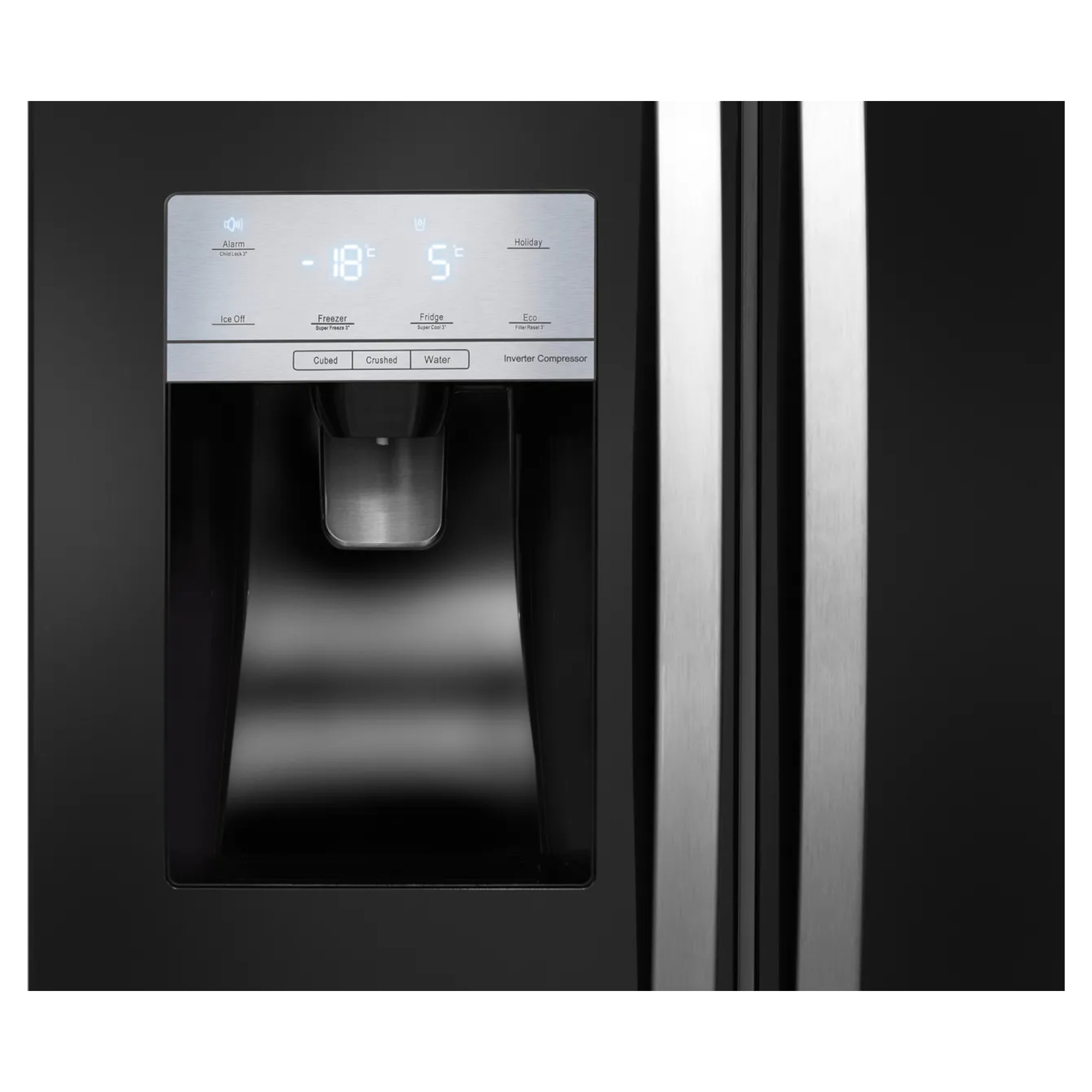 Hisense RS694N4IBF 535L American Fridge Freezer with Water and Ice