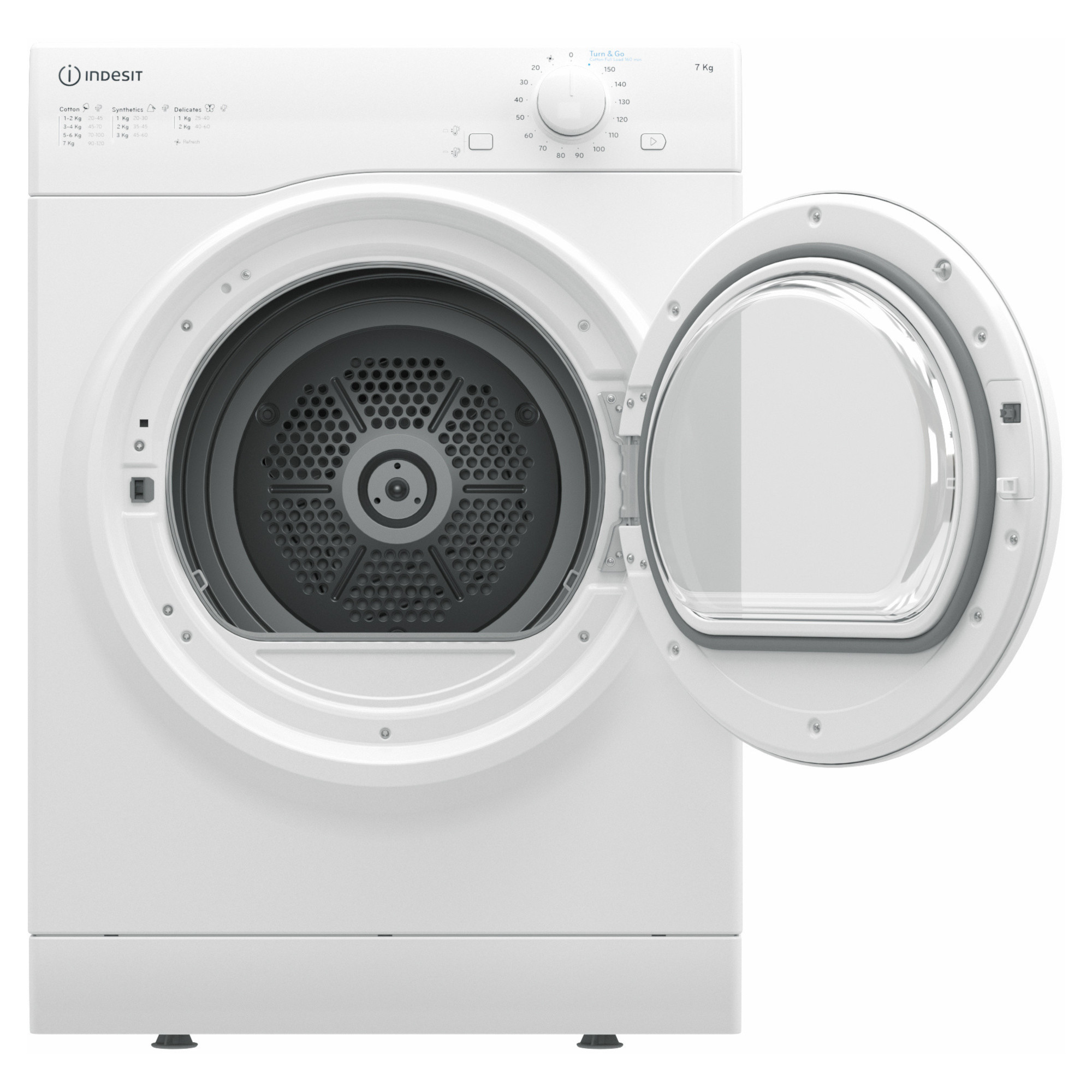 Rent the Indesit I1 D80W UK AirVented 8kg Load Capacity Tumble Dryer