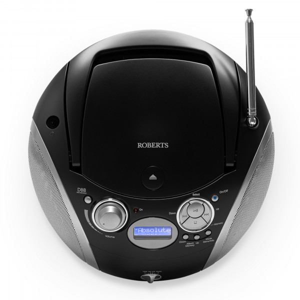 Roberts Zoombox 3 DAB/DAB+/FM CD Radio Black Hughes