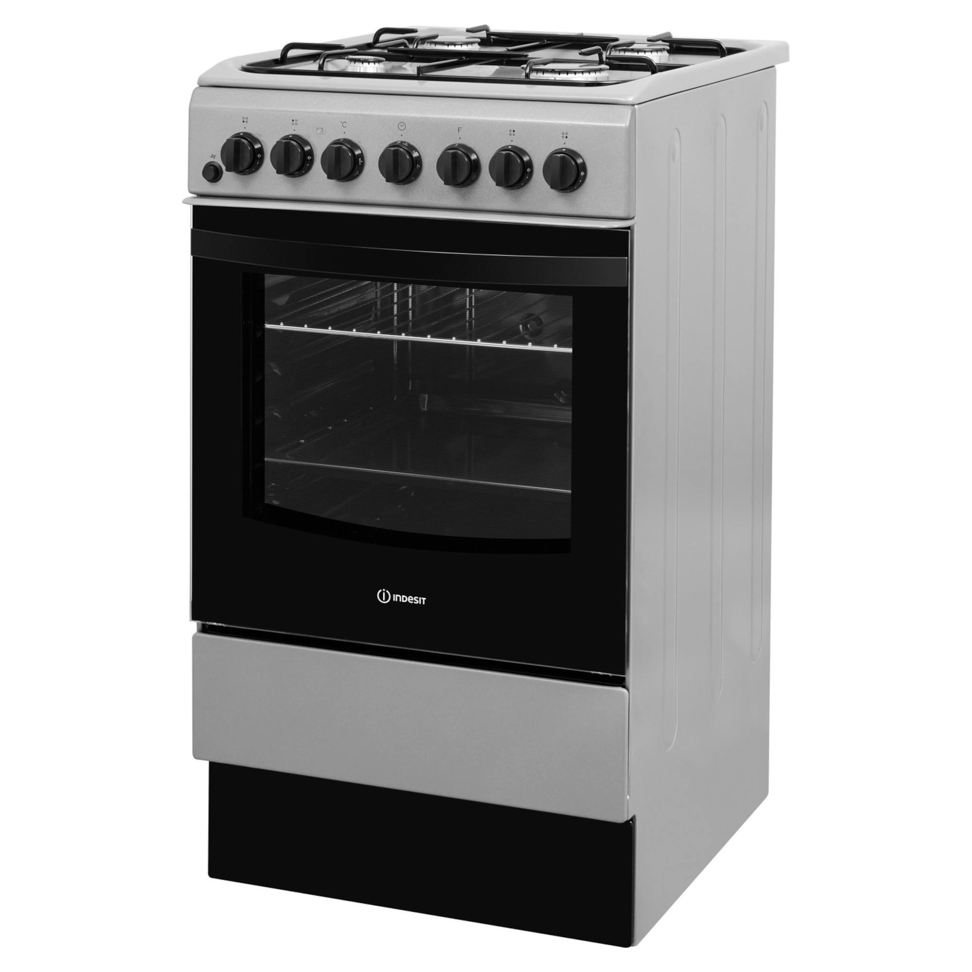 Indesit IS5G4PHSS 50cm Freestanding Dual Fuel Cooker Hughes