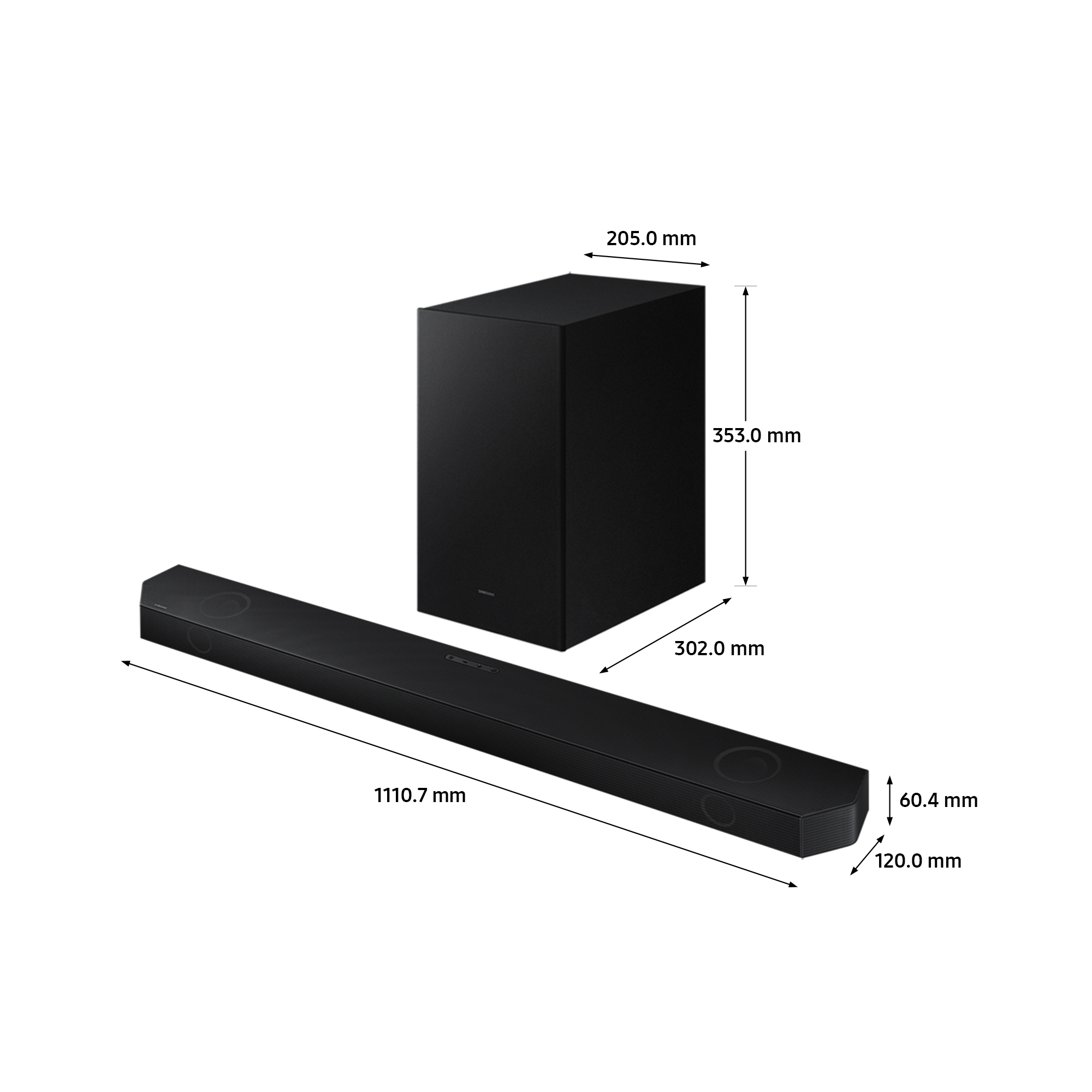 Samsung Q-Symphony Q700B 3.1.2ch Cinematic Dolby Atmos and DTS:X Wi-Fi ...