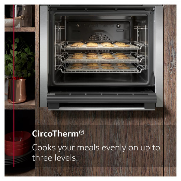 Neff B3ACE4HG0B builtIn 60cm Oven with Slide and Hide Door Hughes