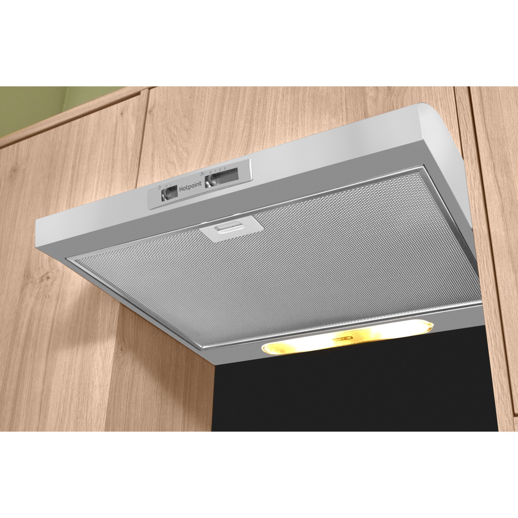 Hotpoint PSLMO65FLSX 600mm Visor Cooker Hood Hughes