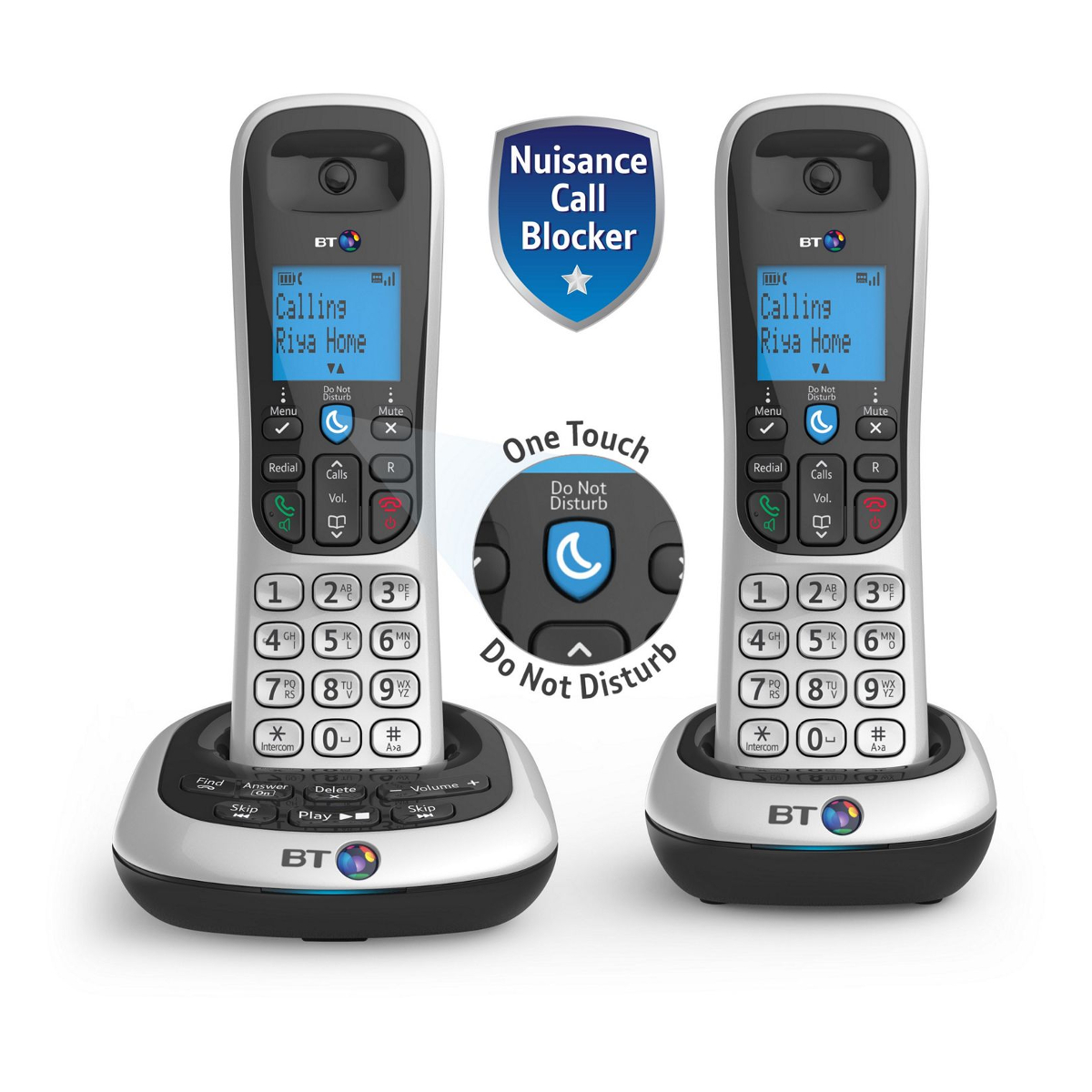 BT BT 2700, Twin, Digital Cordless Telephone with Answerphone, Silver