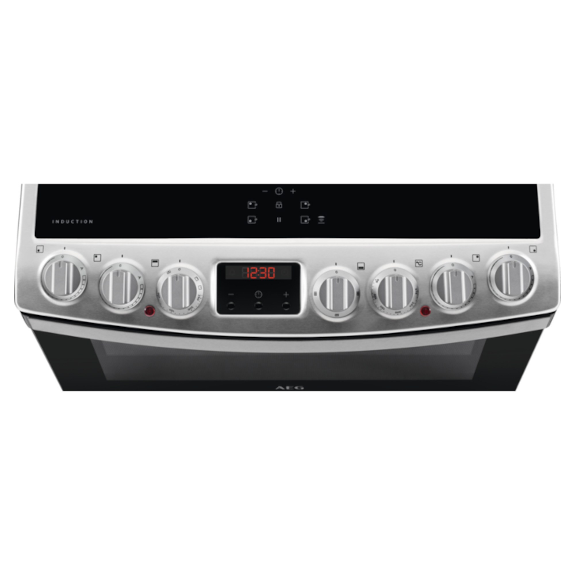 AEG CIB6742ACM Double Oven Induction Cooker with Isofront plus triple glazed doors & Hob2Hood