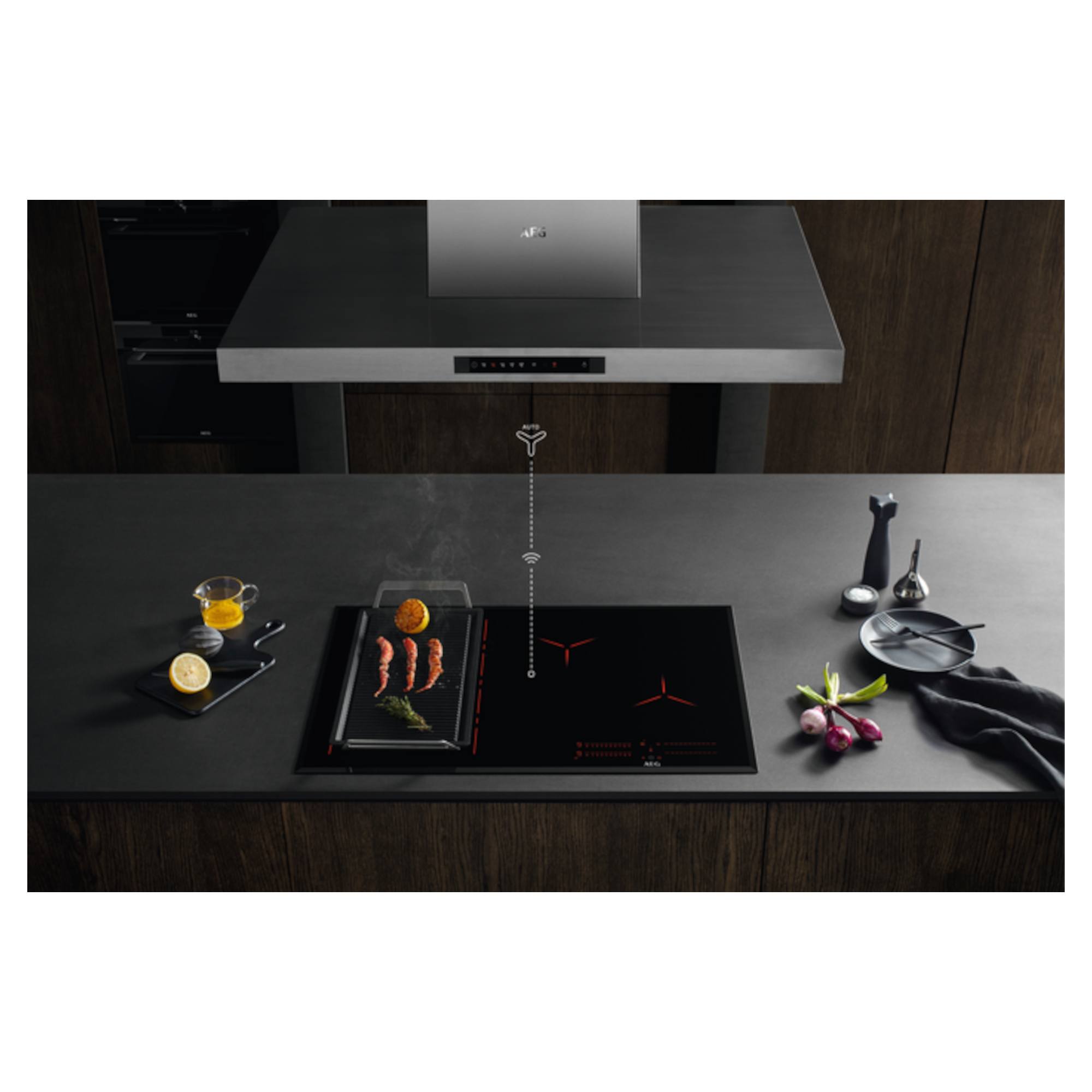 AEG ILB64334CB 4Zone Induction Hob with Boost Controls Black Hughes
