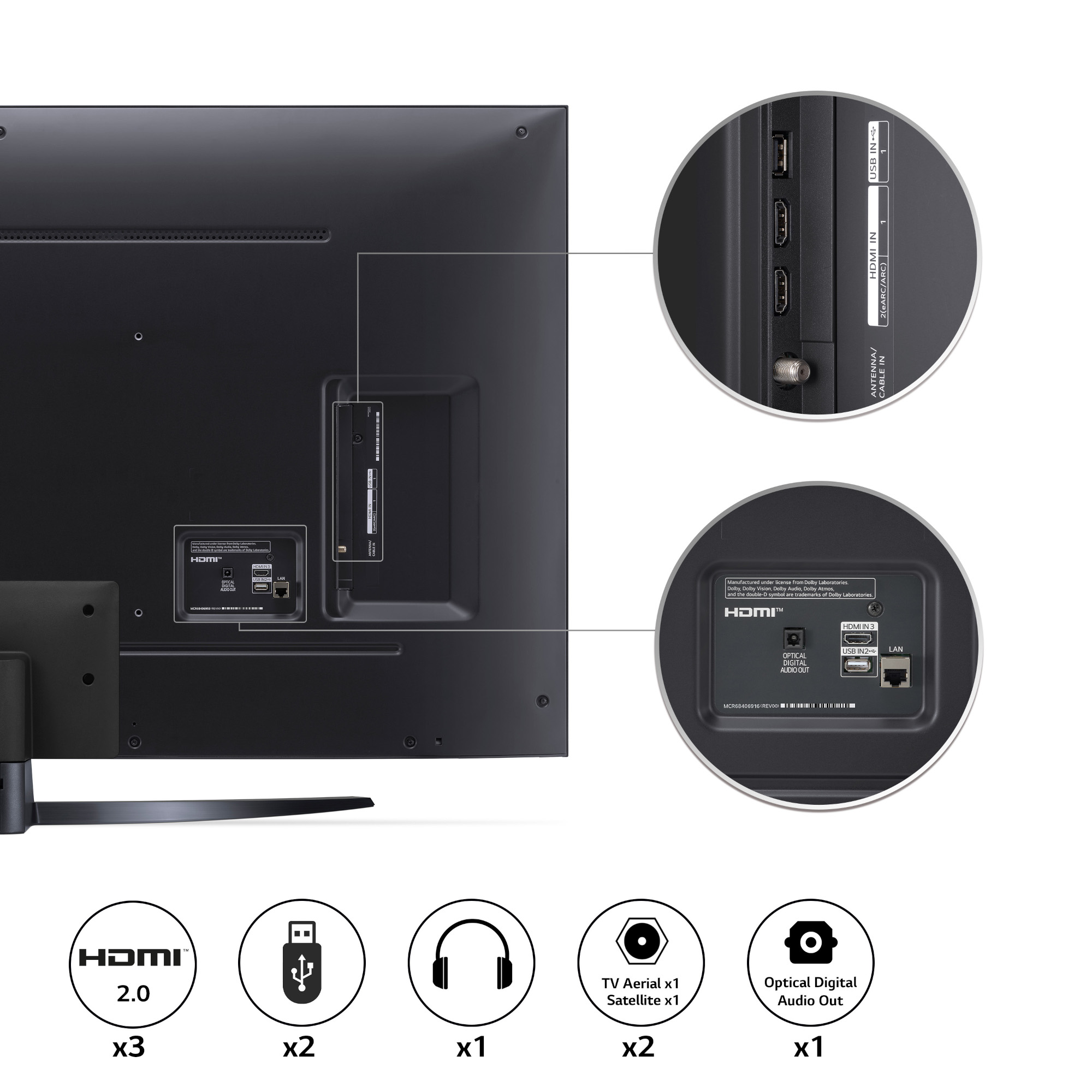 LG NanoCell 65NANO766QA NANO76 65" HDR 4K Smart TV with Game Optimiser