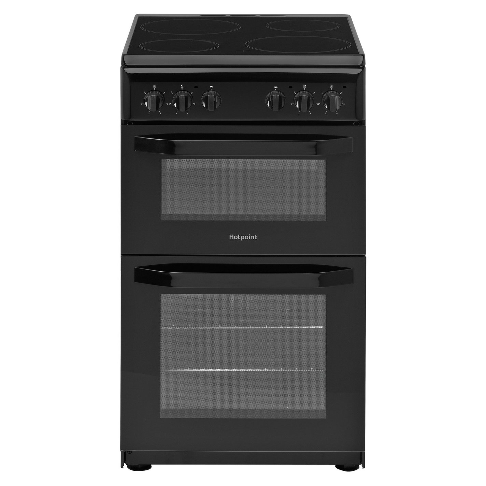 Hotpoint HD5V92KCBUK 500mm Electric Cooker Black Hughes