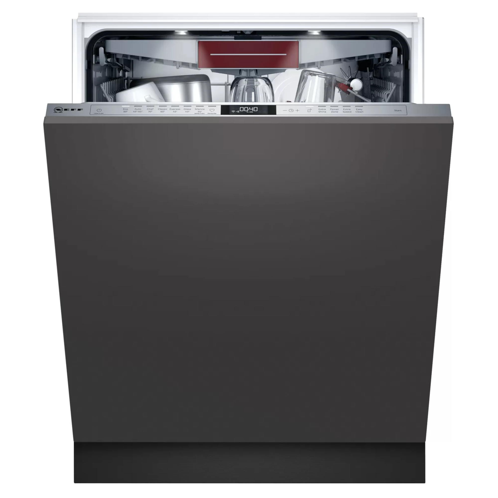 Neff N70 S187ECX23G 600mm 14 Place Setting Integrated Dishwasher Hughes