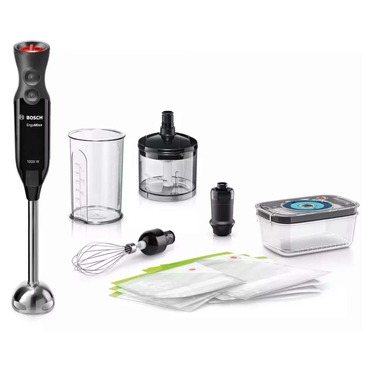 Bosch ErgoMixx MS6CB61V5G 1000W Hand Blender with Vacuum Pump Hughes