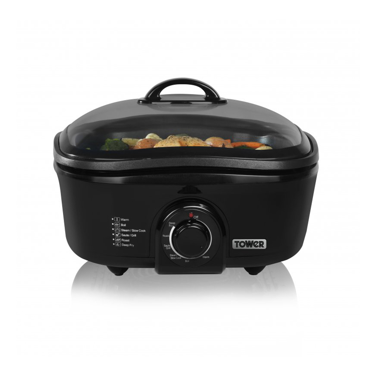 TOWER 8in1 Multi Cooker with 5 Litre Capacity and 600 Watt in Black