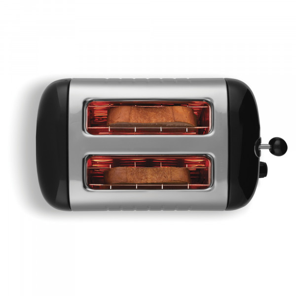 Dualit Lite 2 Slot Toaster, Black Gloss 26205 Hughes