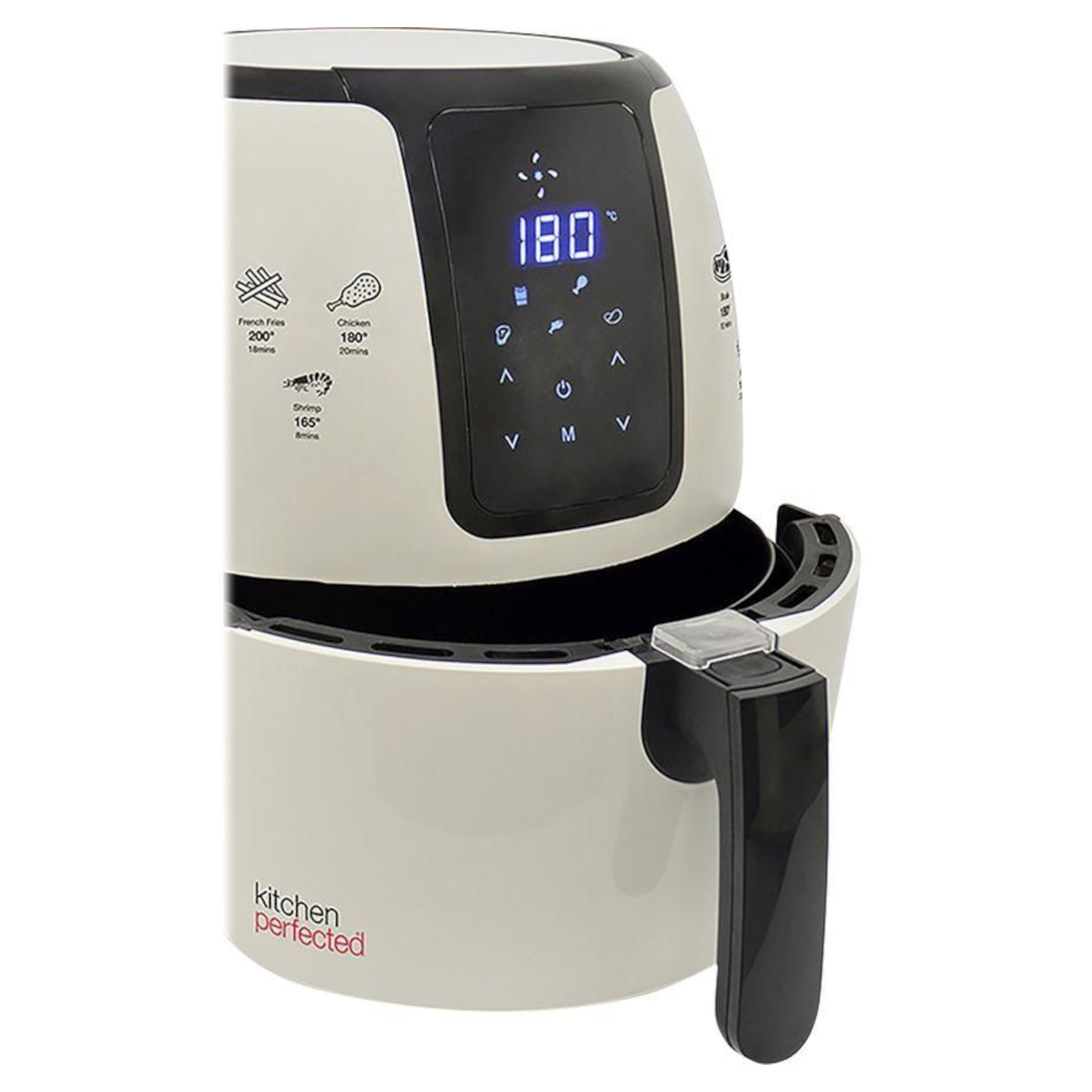 Kitchen Perfected E6703WI 4L Non Stick 1500W Air Fryer Cream Finish