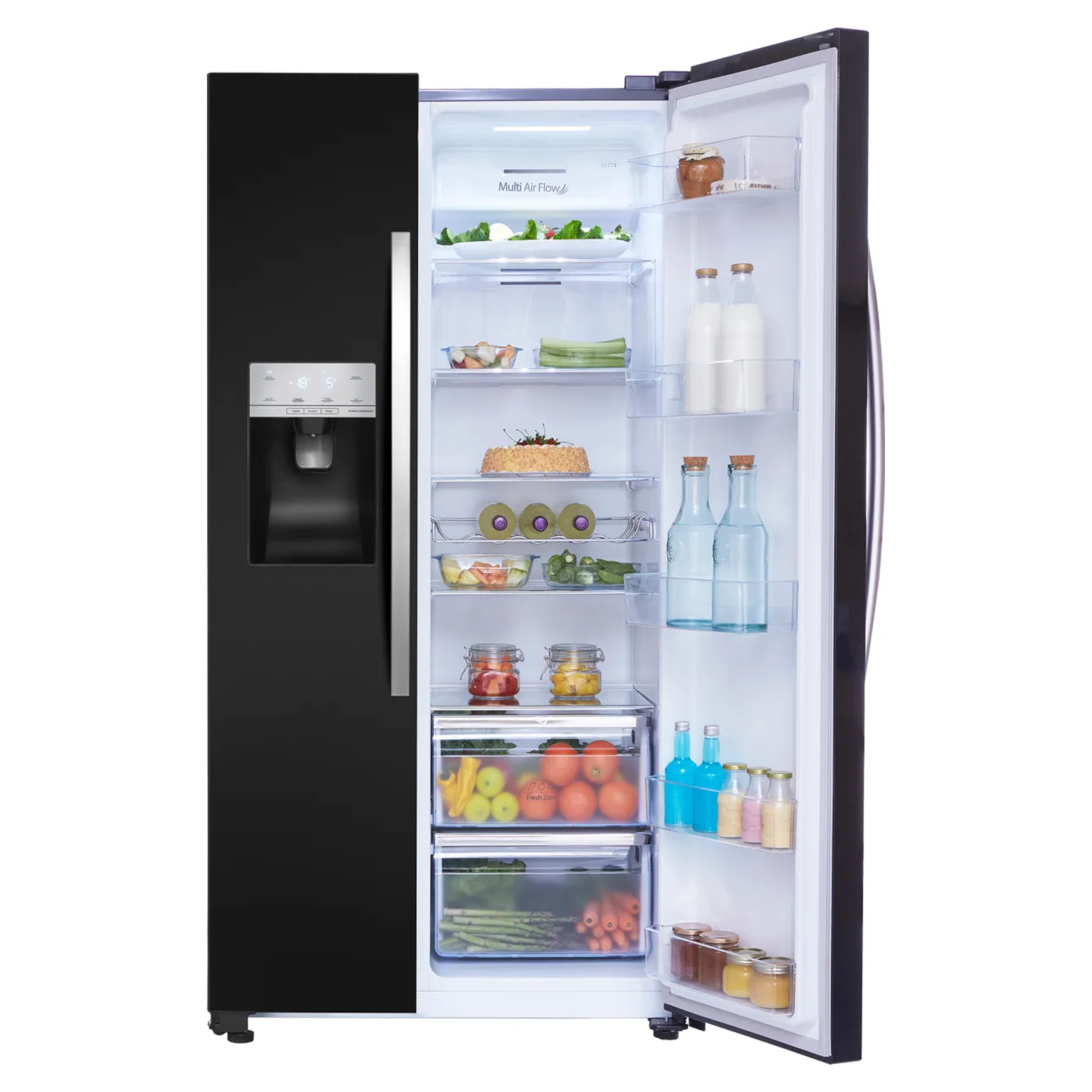 Hisense RS694N4IBF 535L American Fridge Freezer with Water and Ice