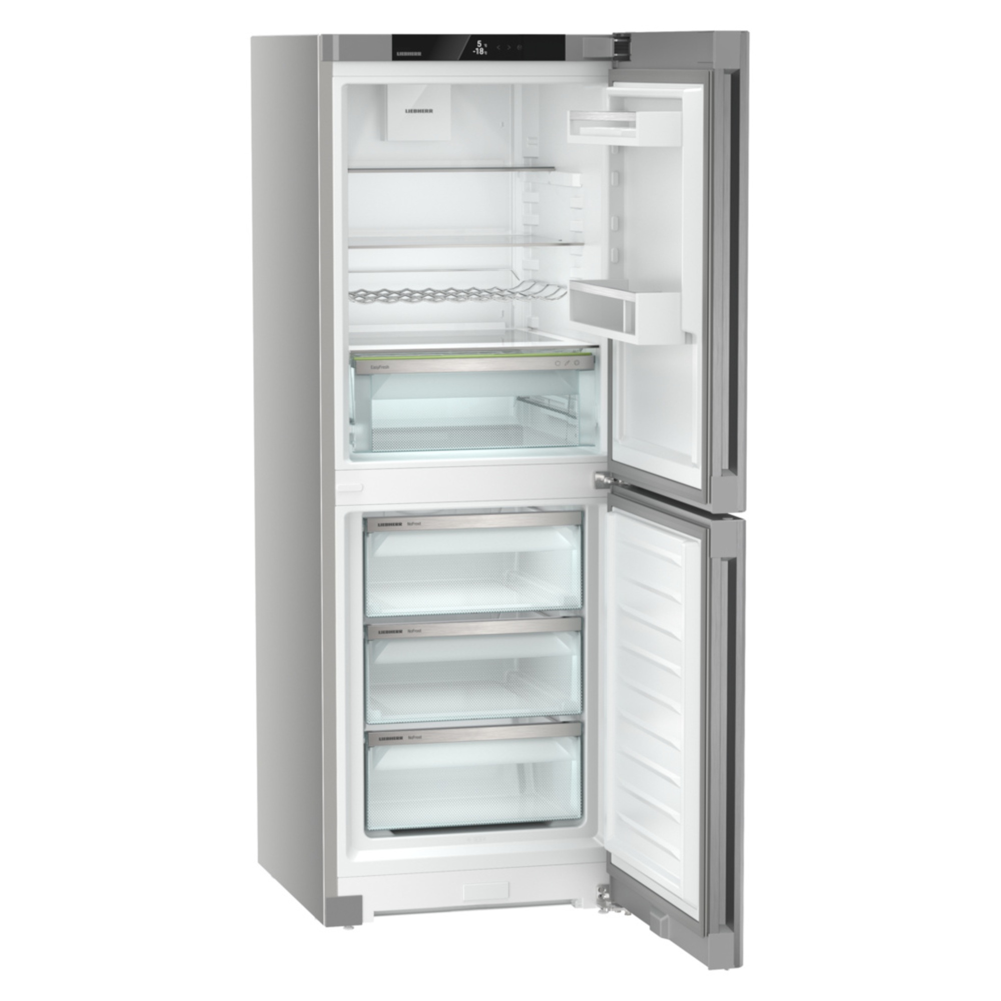 Liebherr CNsfd 5023 Plus NoFrost Fridge Freezer with EasyFresh Silver