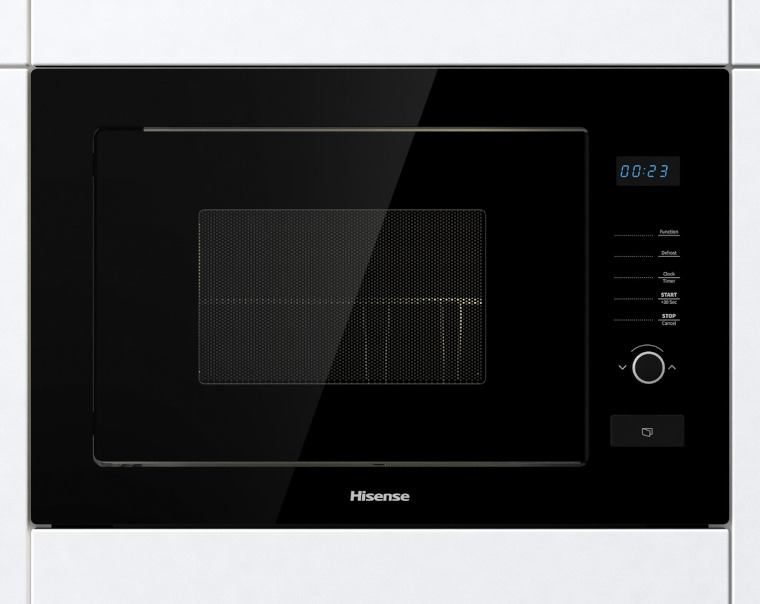 HB25MOBX7GUK 900W Builtin Microwave & Grill Black Hughes