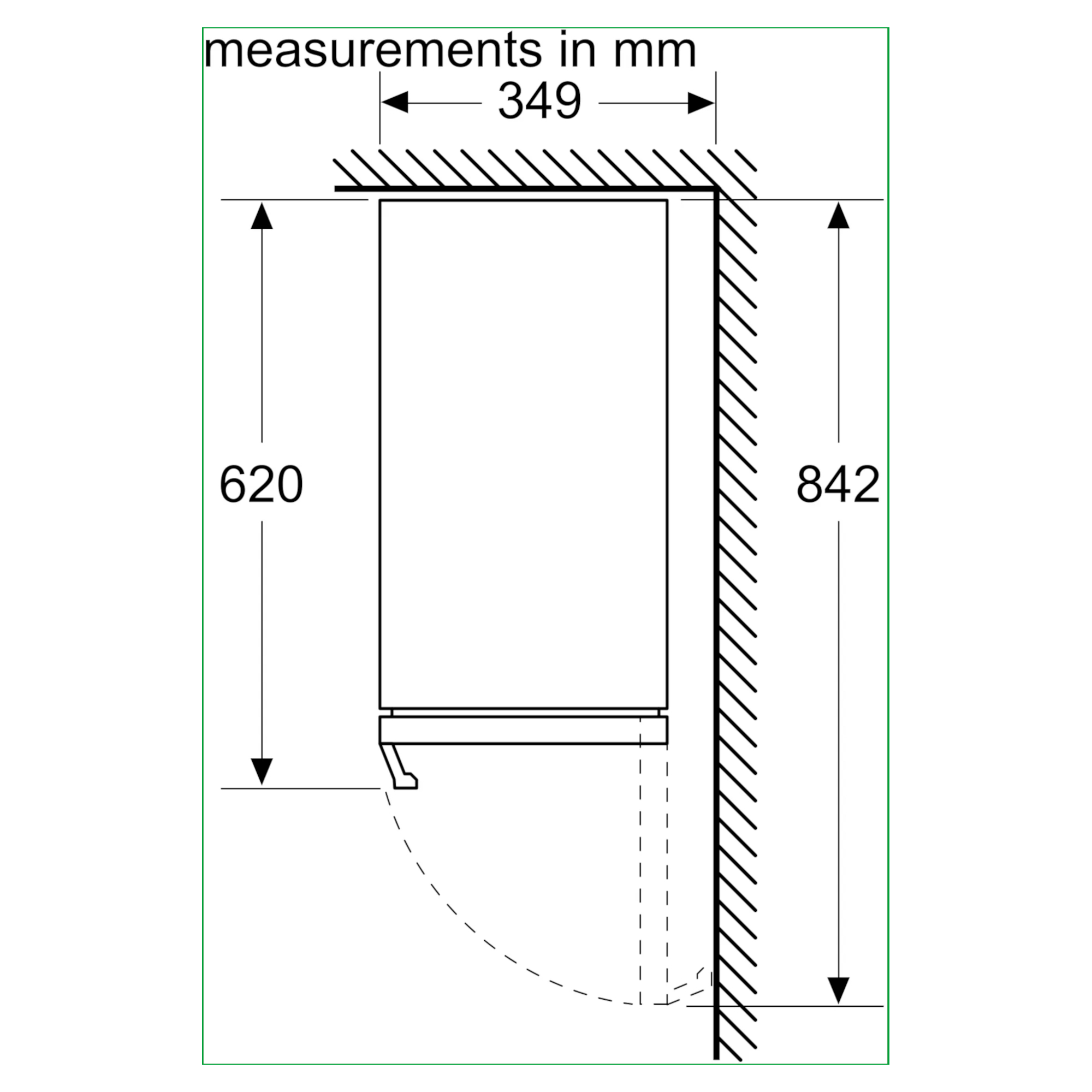 Bosch Series 6 KUW20VHF0G 58L Integrated Wine Cooler Black Hughes