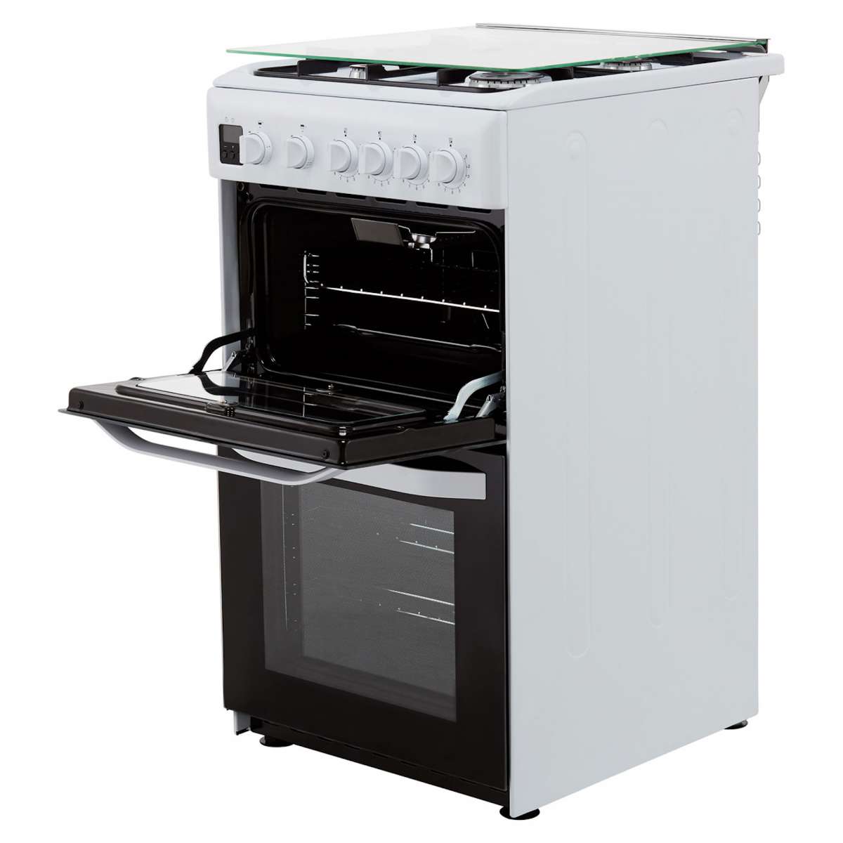 Hotpoint HD5G00CCW 500mm Twin Cavity Oven Gas Cooker Hughes