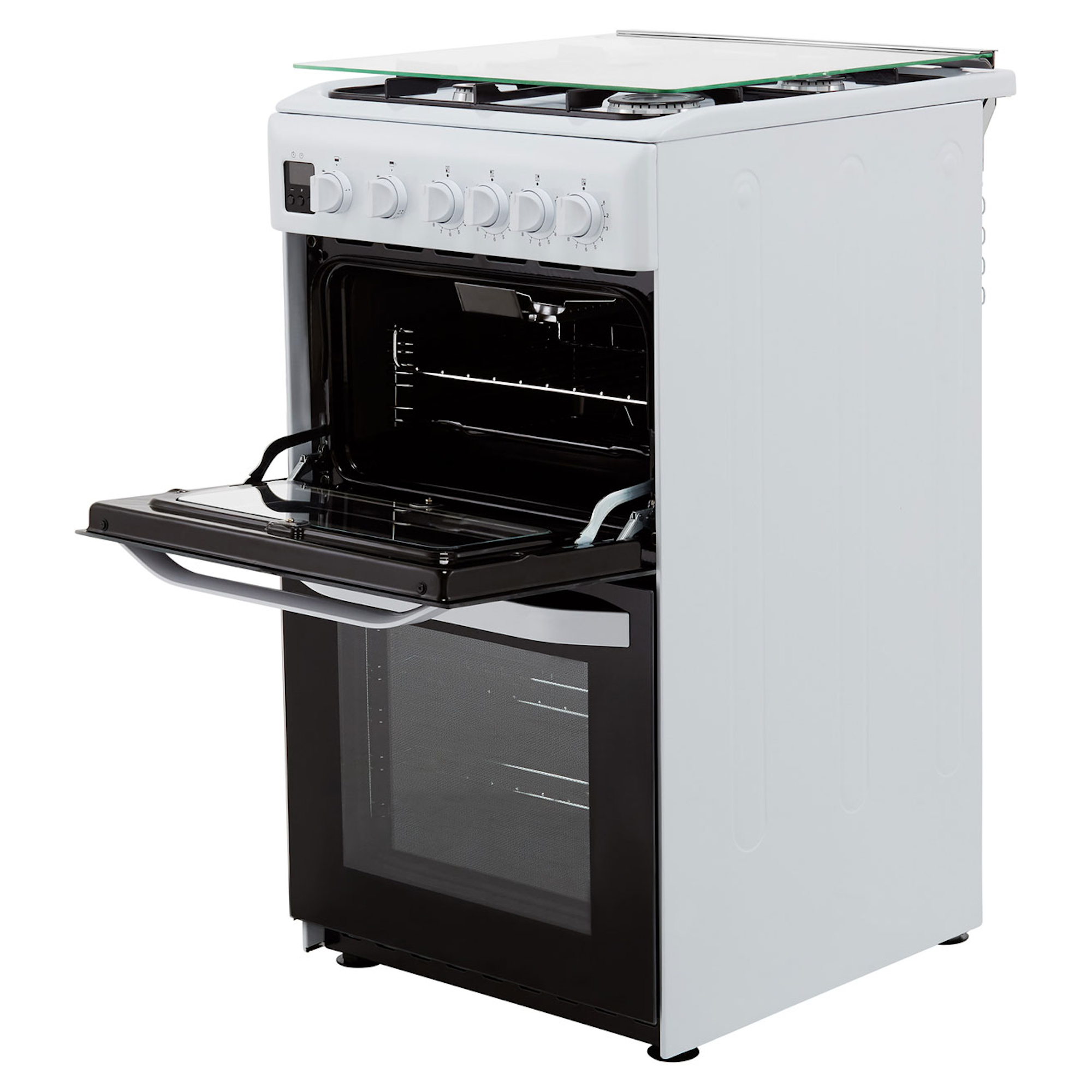 Hotpoint HD5G00CCW 500mm Twin Cavity Oven Gas Cooker Hughes