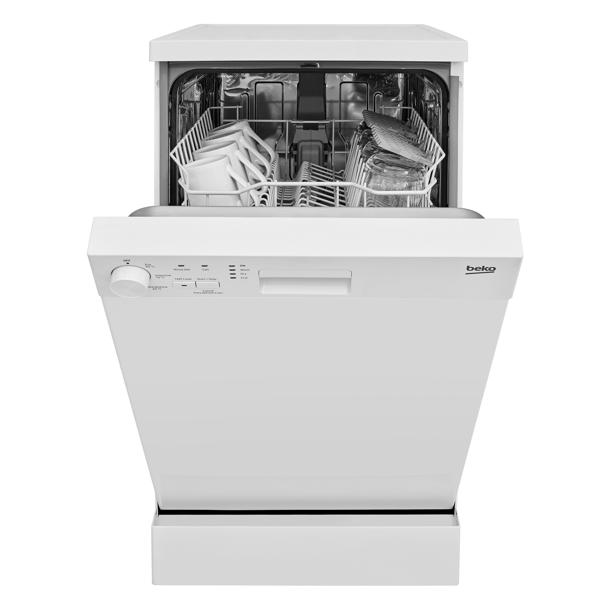Beko DFS04010W 10 Place Setting Slimline Dishwasher Hughes