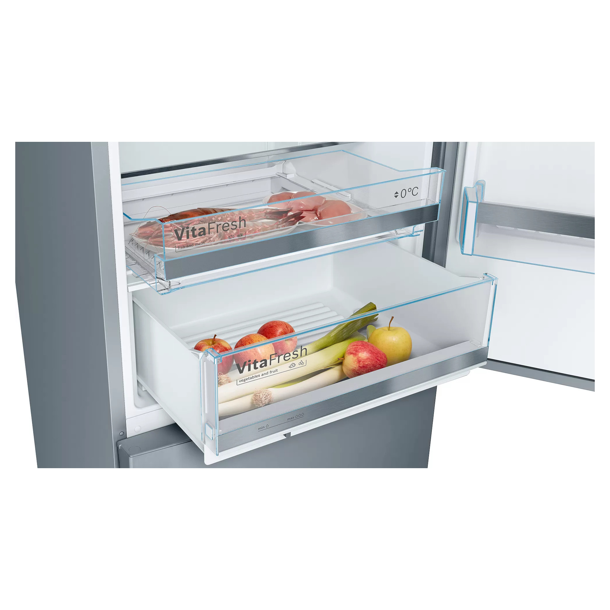 Bosch Serie 6 KGE49AICAG 413L Freestanding Fridge Freezer Hughes
