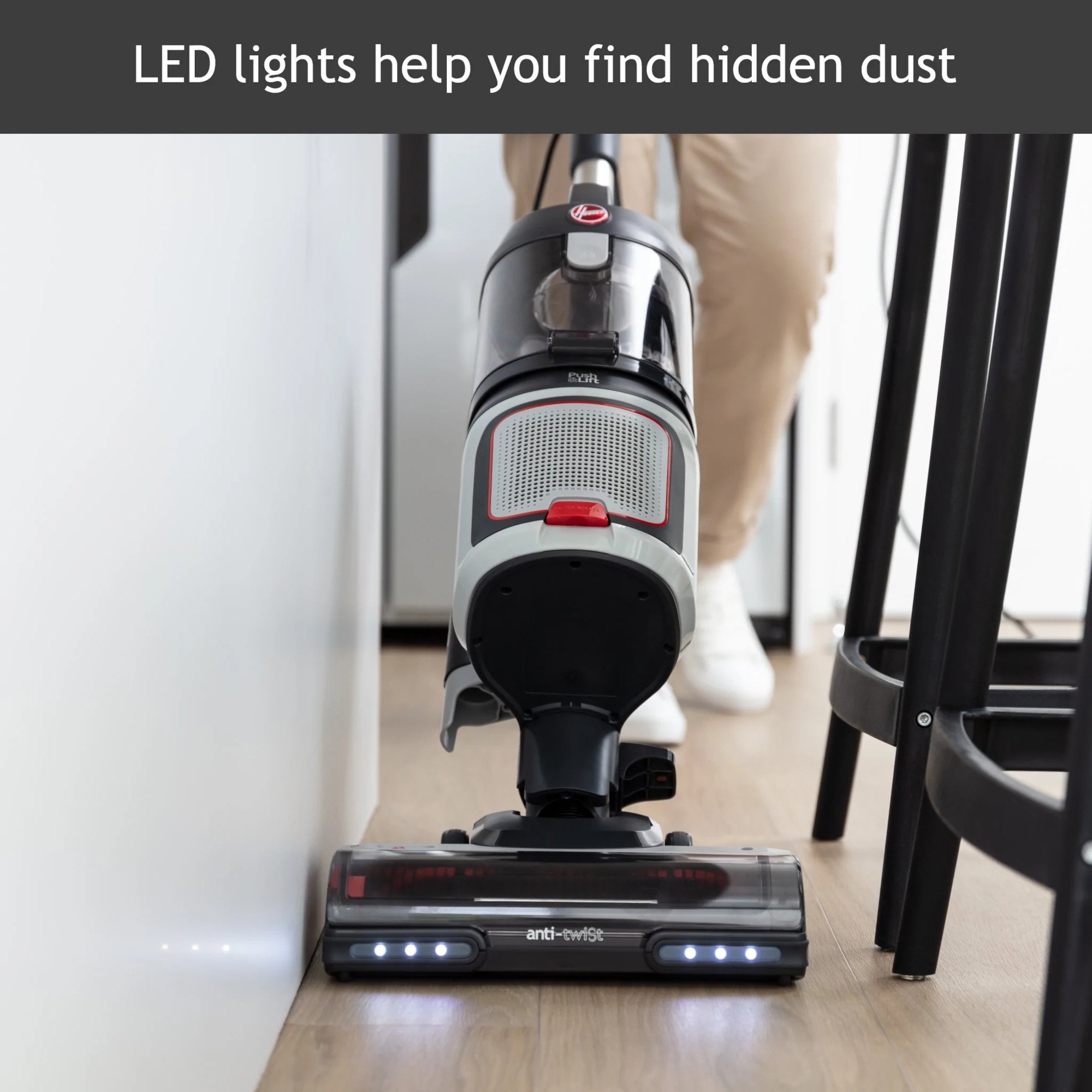 Hoover HL5 HL500HM PUSH&LIFT Upright Vacuum Cleaner with AntiTwist