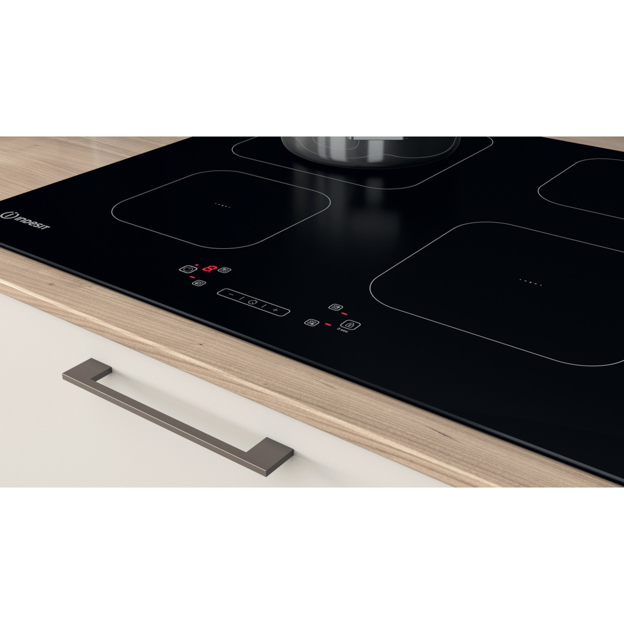 Indesit IS83Q60NE Induction Hob Electric 4 Rings with Timer Hughes
