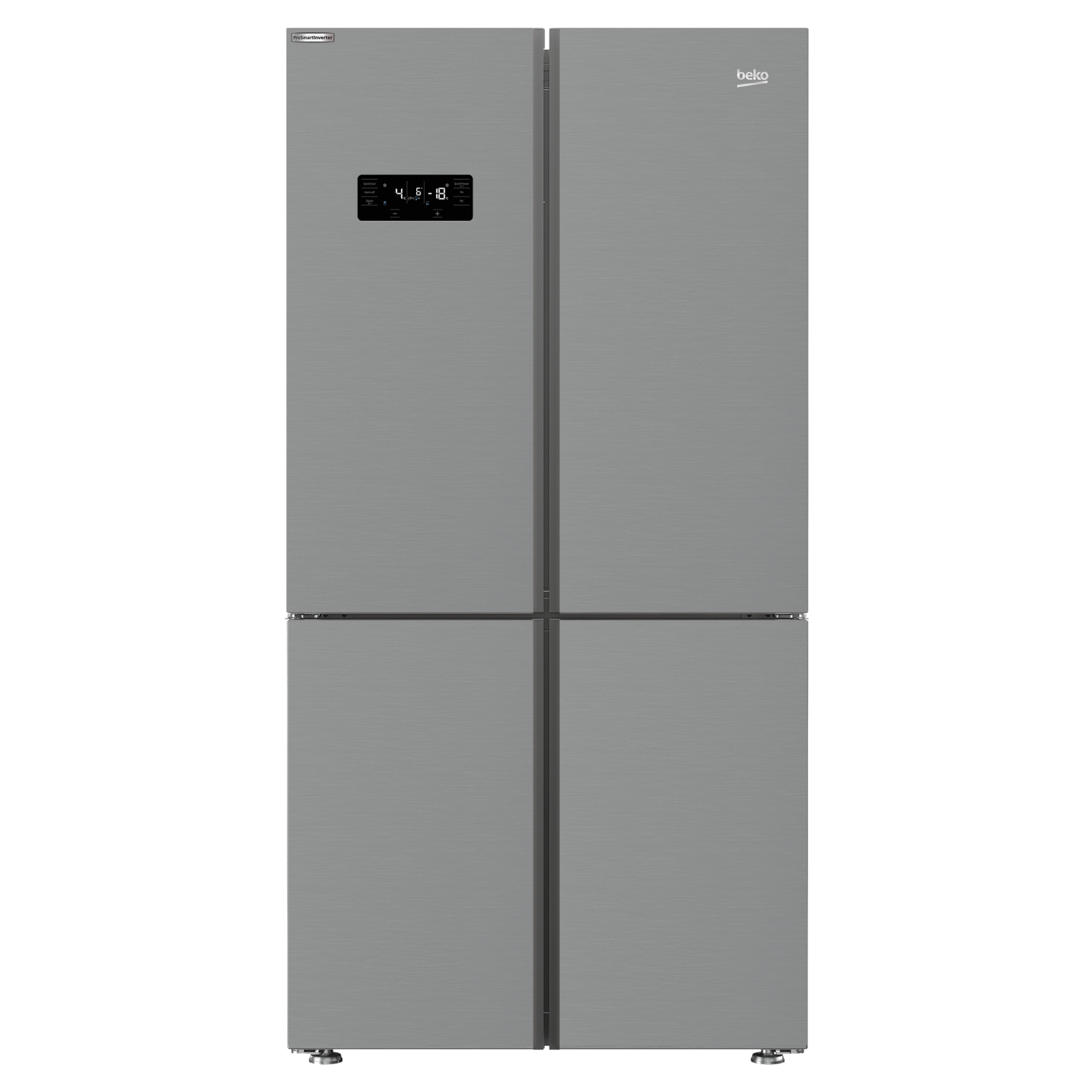 Beko MN1436224DPS Plumbed Frost Free 572L U/S Fridge Freezer Stainless