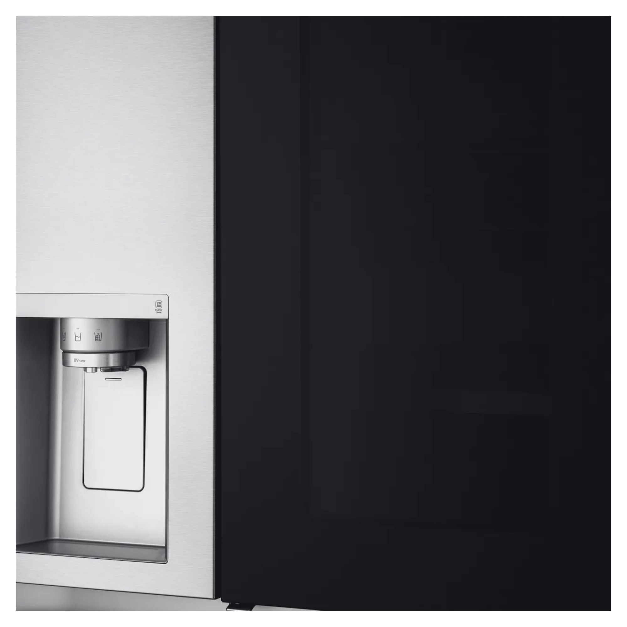 LG InstaView ThinQ GSXV90BSAE WiFi Connected American Fridge Freezer