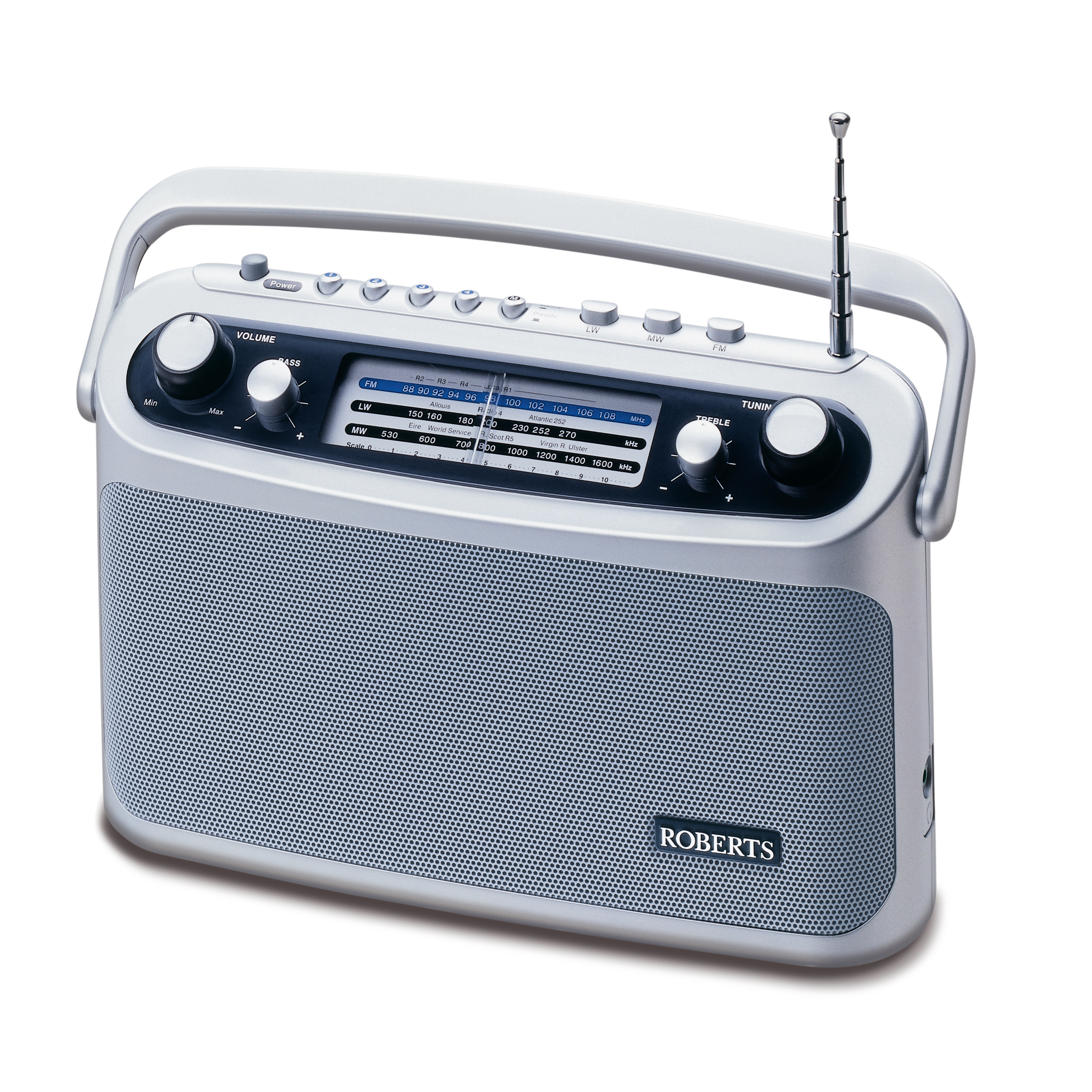Roberts Radio Portable FM, MW & LW Radio With 4 FM Station Presets Hughes