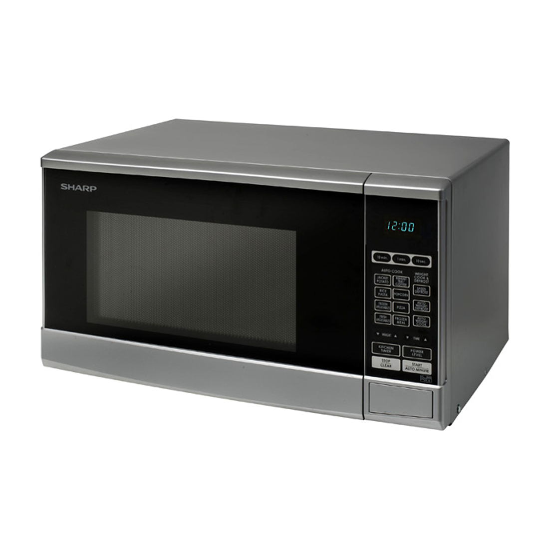 Sharp 800w 20L Capacity Microwave Oven with 10 Power Levels in Silver