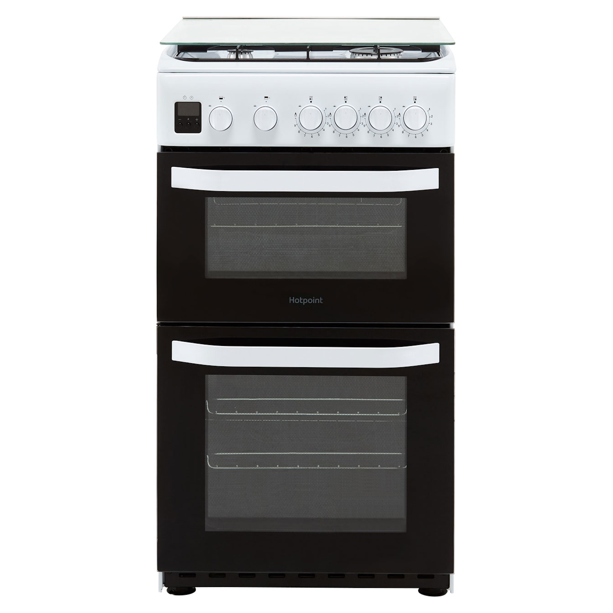 Hotpoint HD5G00CCW 500mm Twin Cavity Oven Gas Cooker Hughes