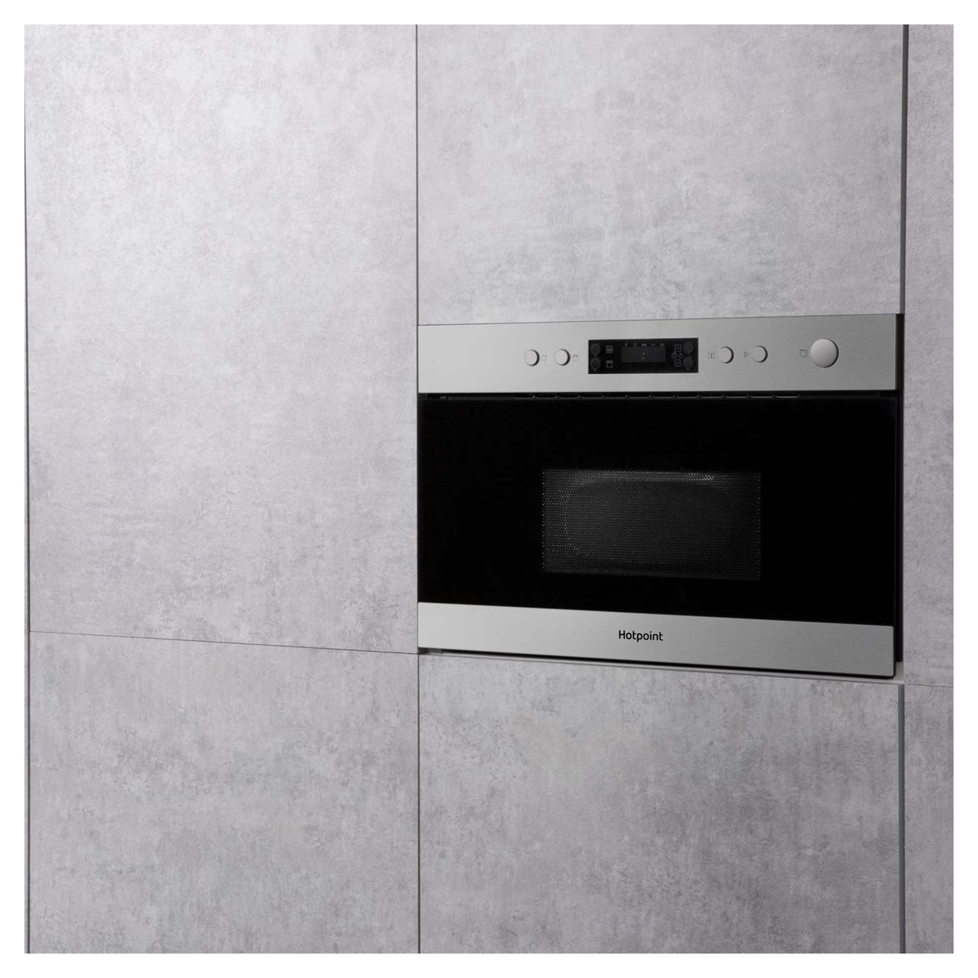 Hotpoint MN314IXH 22L 750W BuiltIn Microwave with Grill Hughes