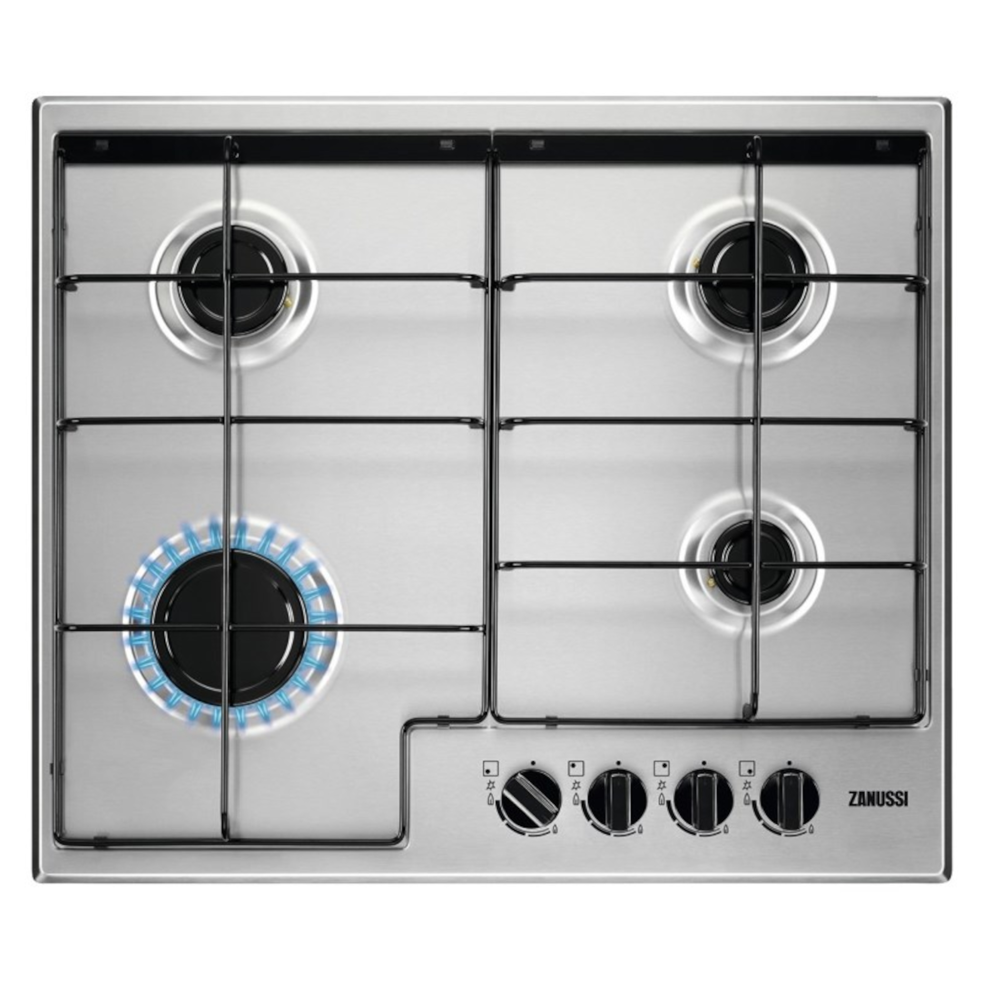 Zanussi ZGNN642X 600mm Gas Hob Hughes
