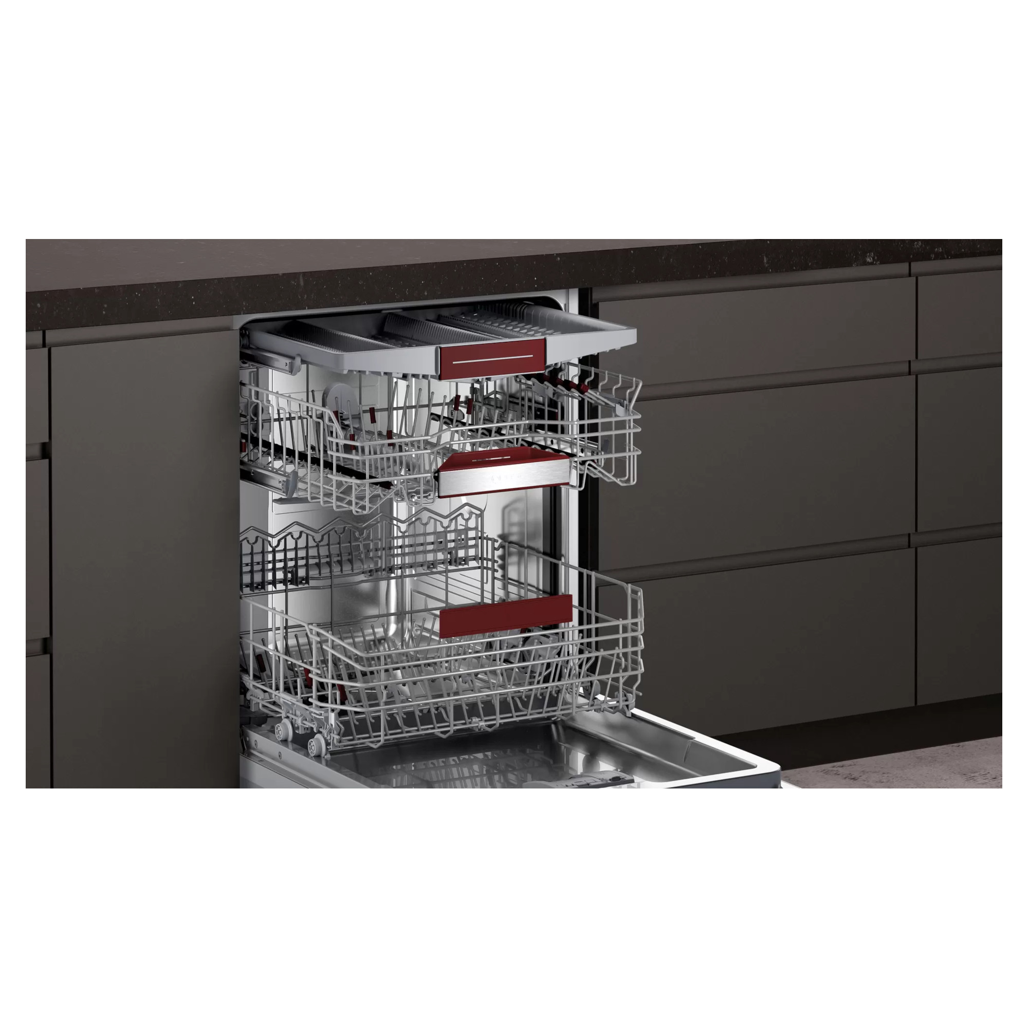 Neff N70 S187ECX23G 600mm 14 Place Setting Integrated Dishwasher Hughes