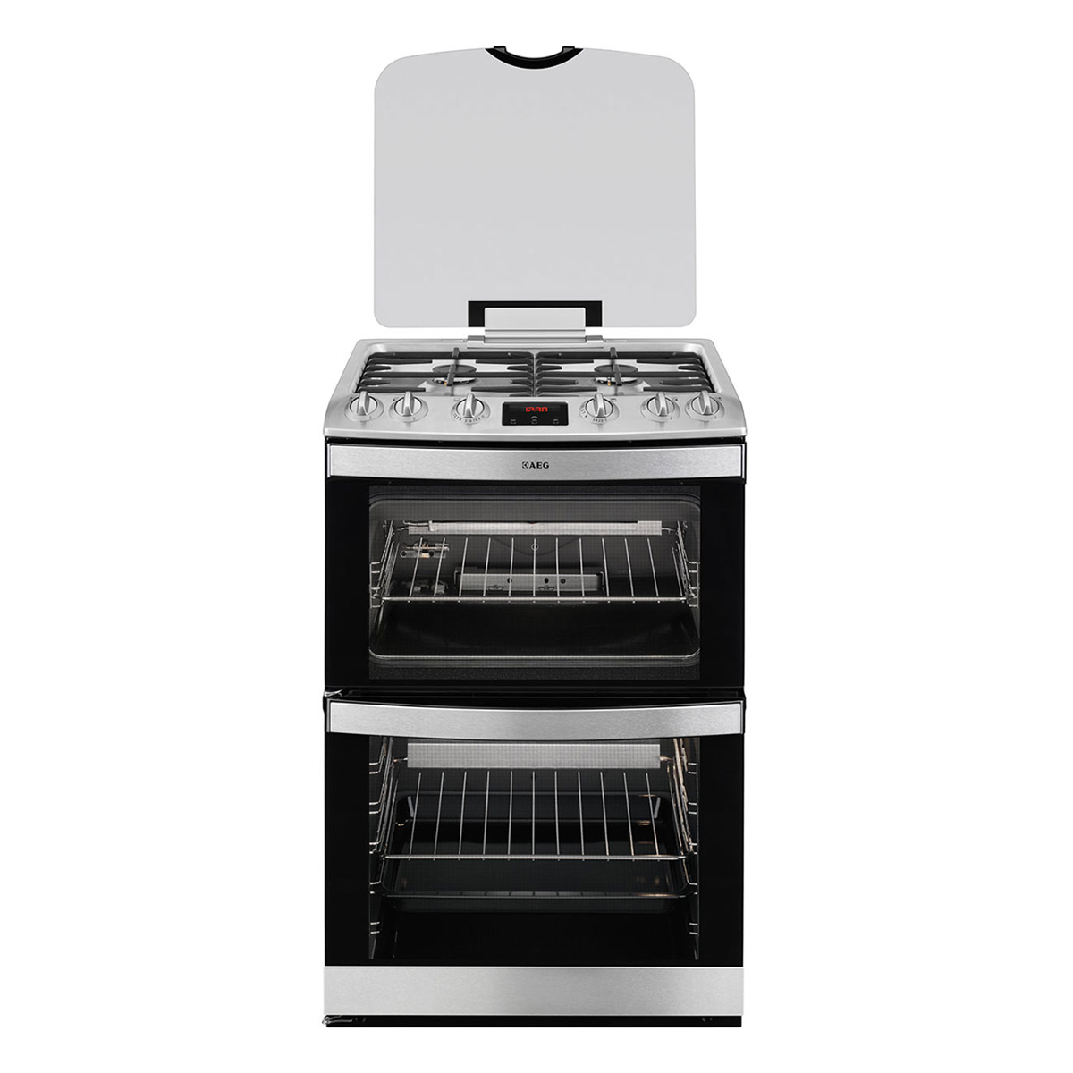 AEG 17166GMMN Gas Cooker with Full Width Gas Grill in Stainless Steel