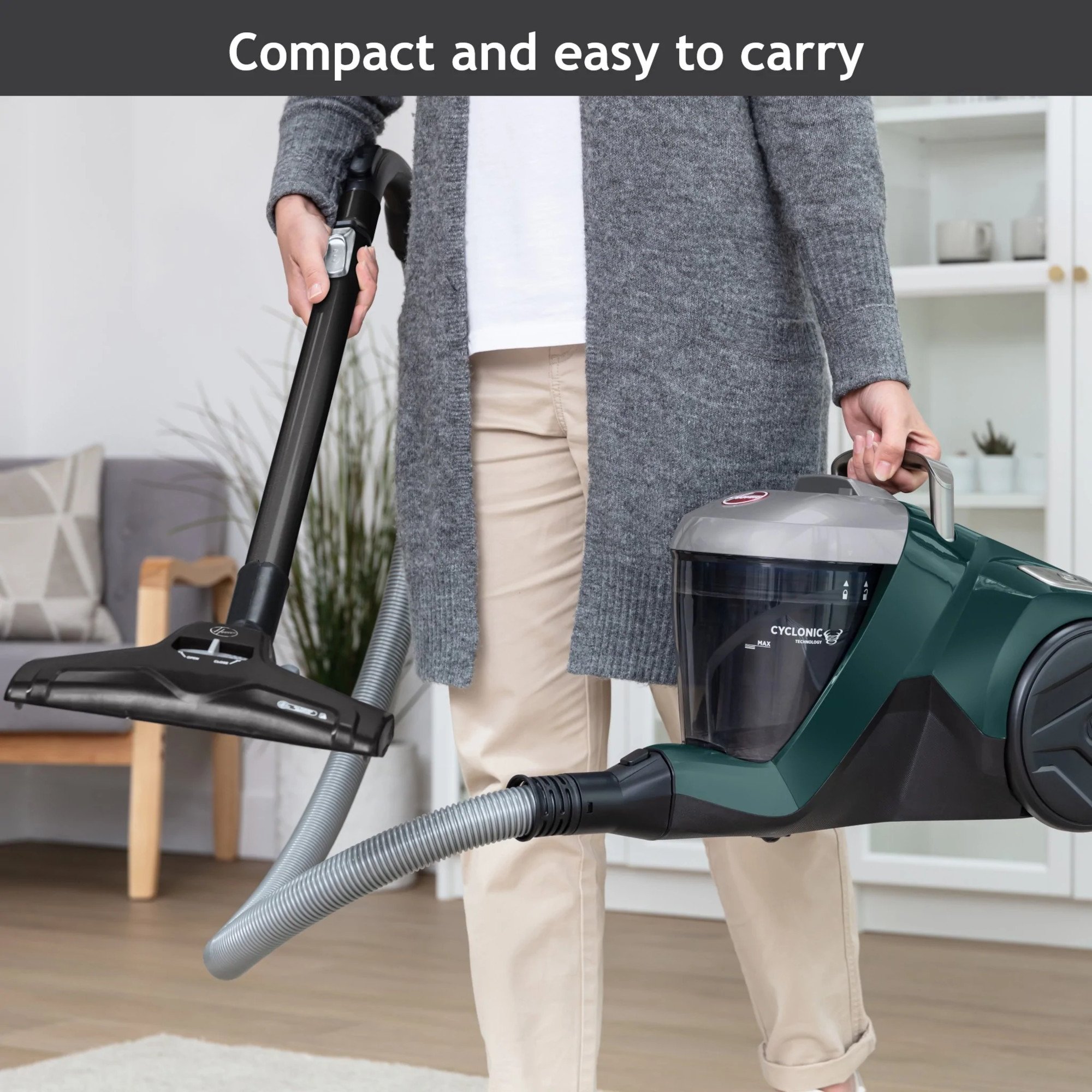 Hoover HP310HM HPOWER 300 Bagless Cylinder Vacuum Cleaner Velvet