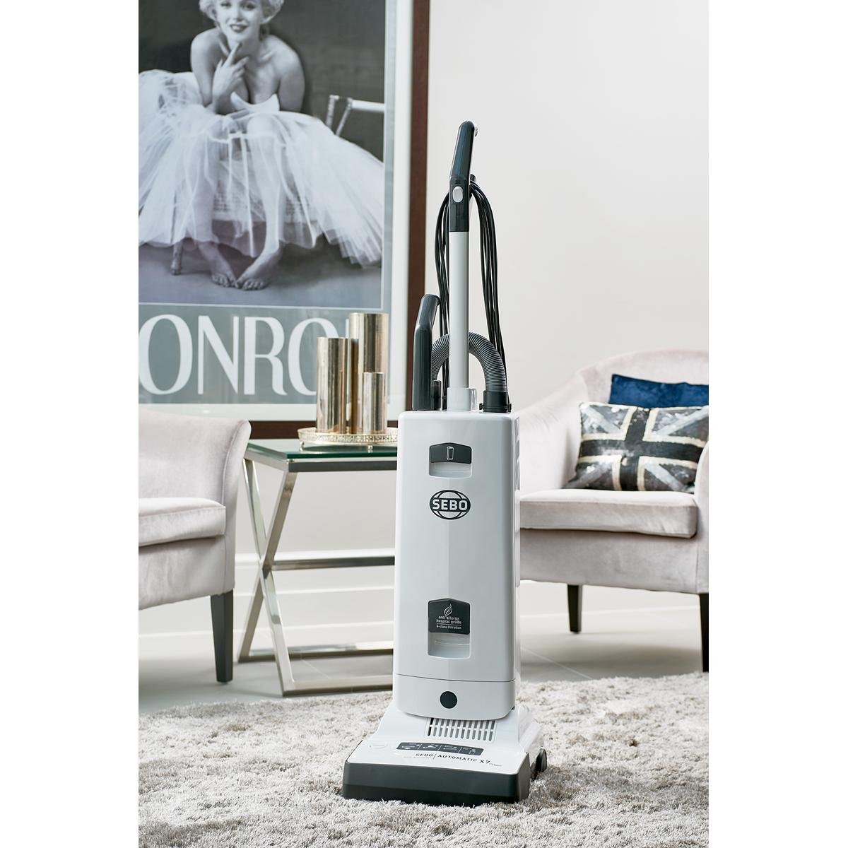 SEBO Automatic X7 ePower Upright Vacuum Cleaner White Hughes