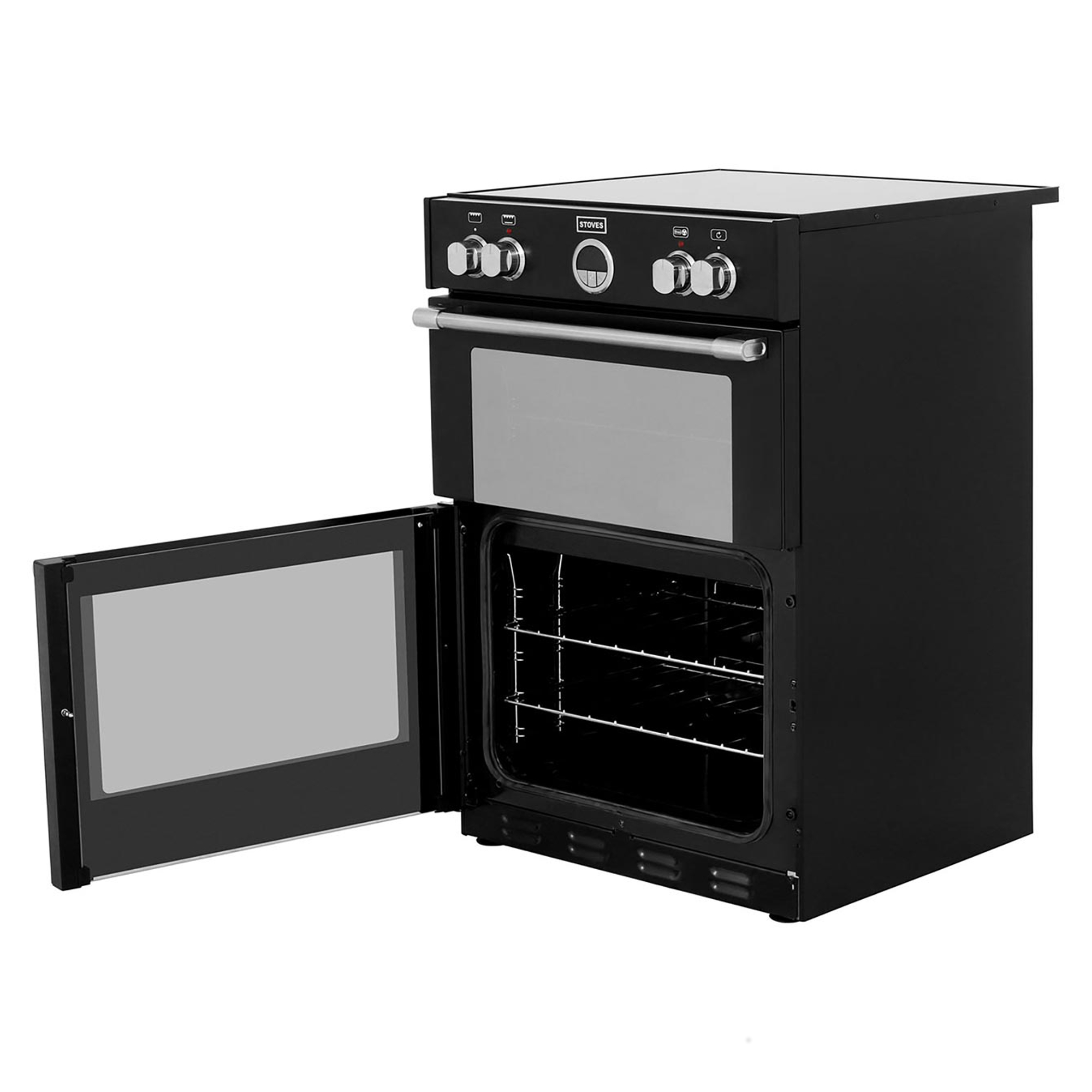 Stoves STER600MFTIBLK 600mm Electric Double Oven Hughes
